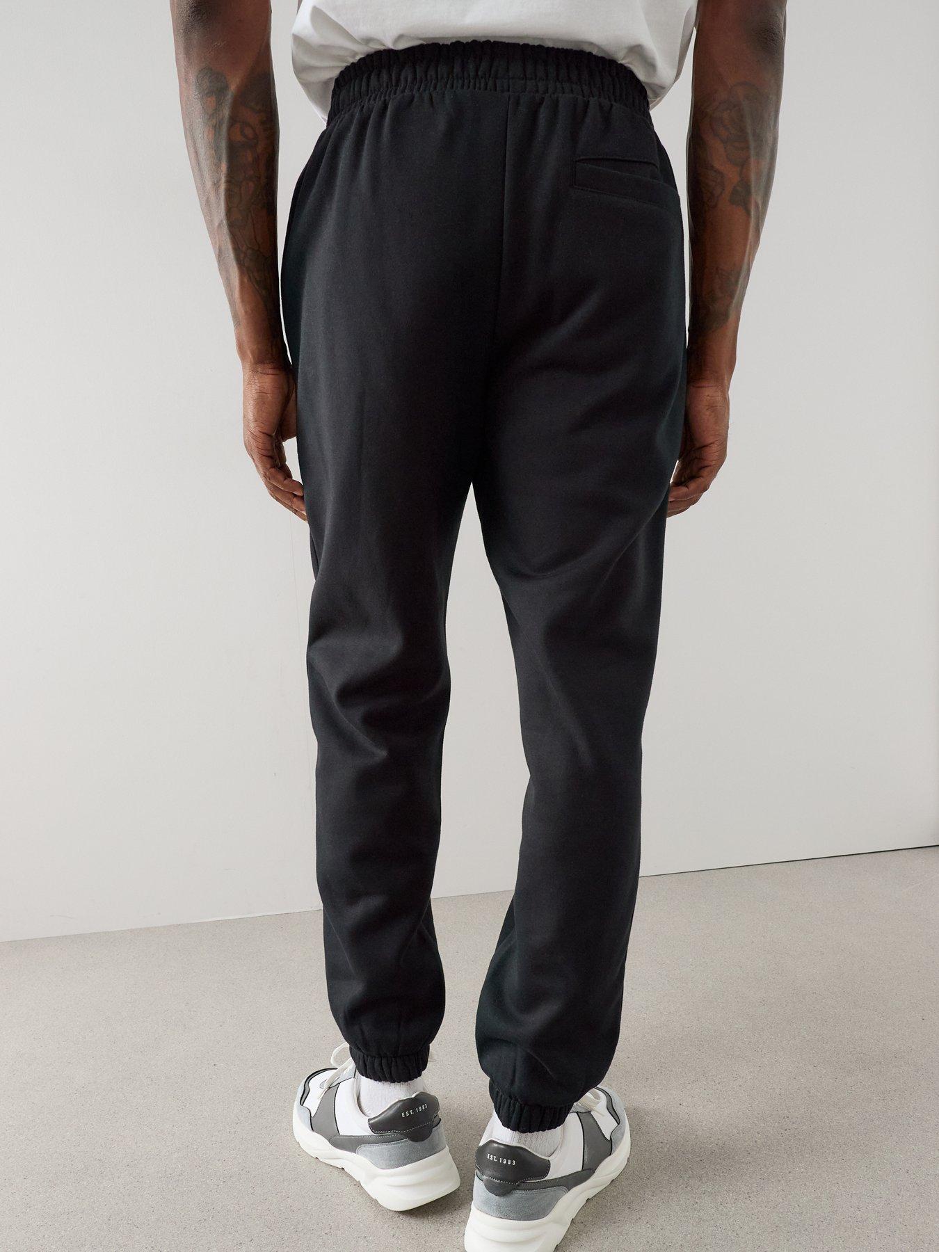 Image 2 of 7 of The Very Collection Essential Cuffed Joggers - Black