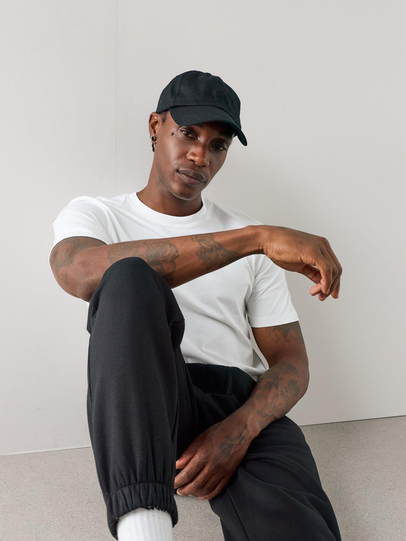 Image 4 of 7 of The Very Collection Essential Cuffed Joggers - Black