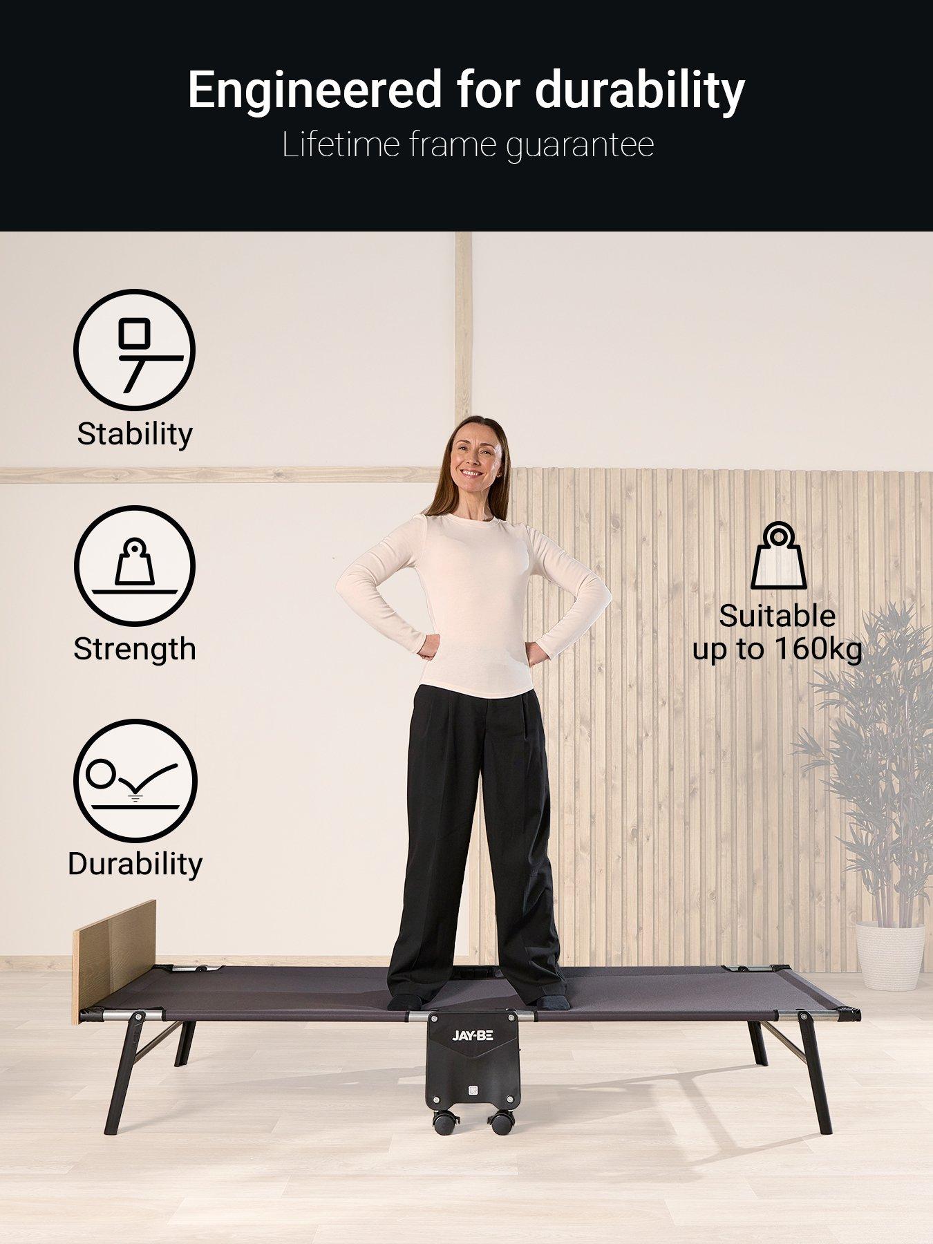 Image 5 of 7 of Jaybe TC80 Tourist Folding Bed with Contract Comfort Mattress - Single