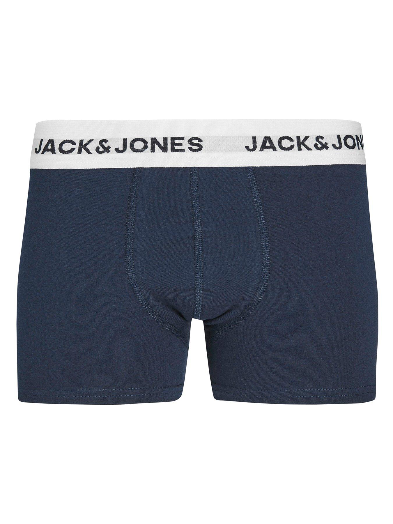 Image 2 of 6 of Jack & Jones Junior Boys 5 Pack Trunks - White