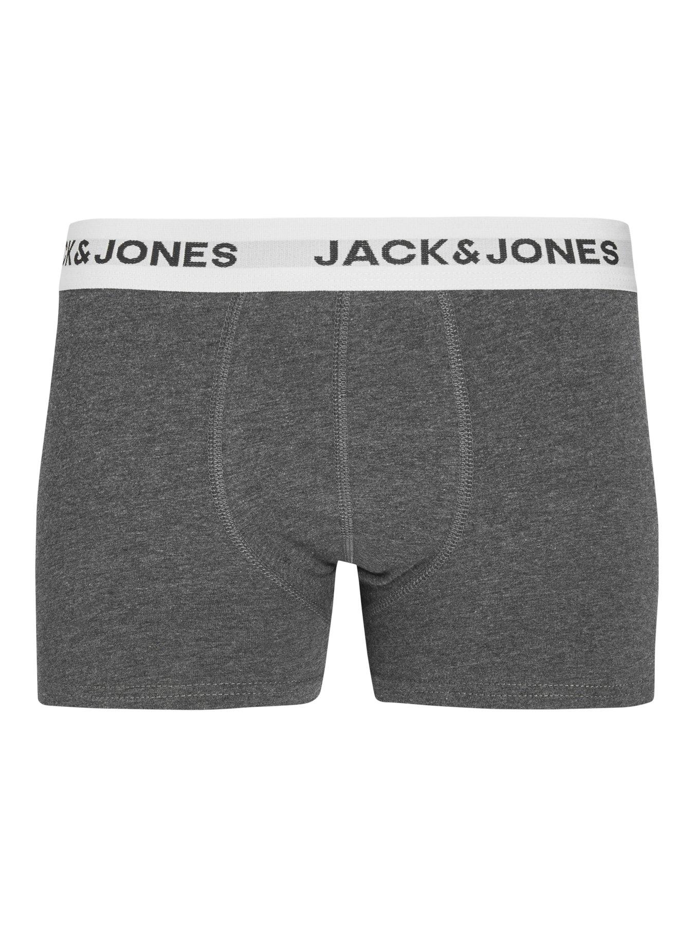Image 3 of 6 of Jack & Jones Junior Boys 5 Pack Trunks - White