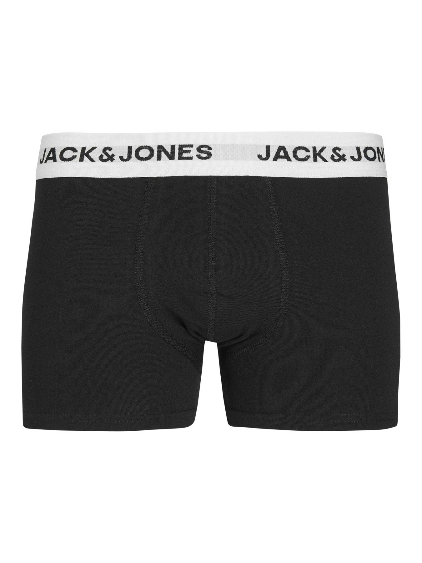 Image 4 of 6 of Jack & Jones Junior Boys 5 Pack Trunks - White