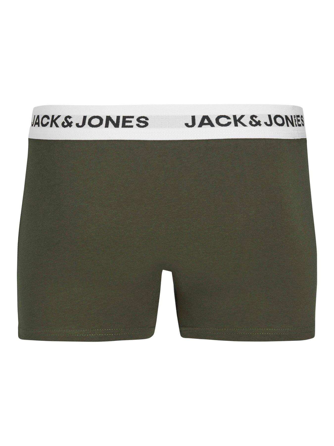Image 5 of 6 of Jack & Jones Junior Boys 5 Pack Trunks - White