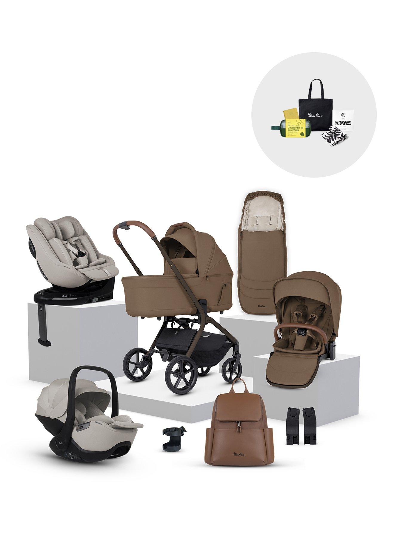 Silver Cross Breez Family Travel System Pushchair Bundle - Maple