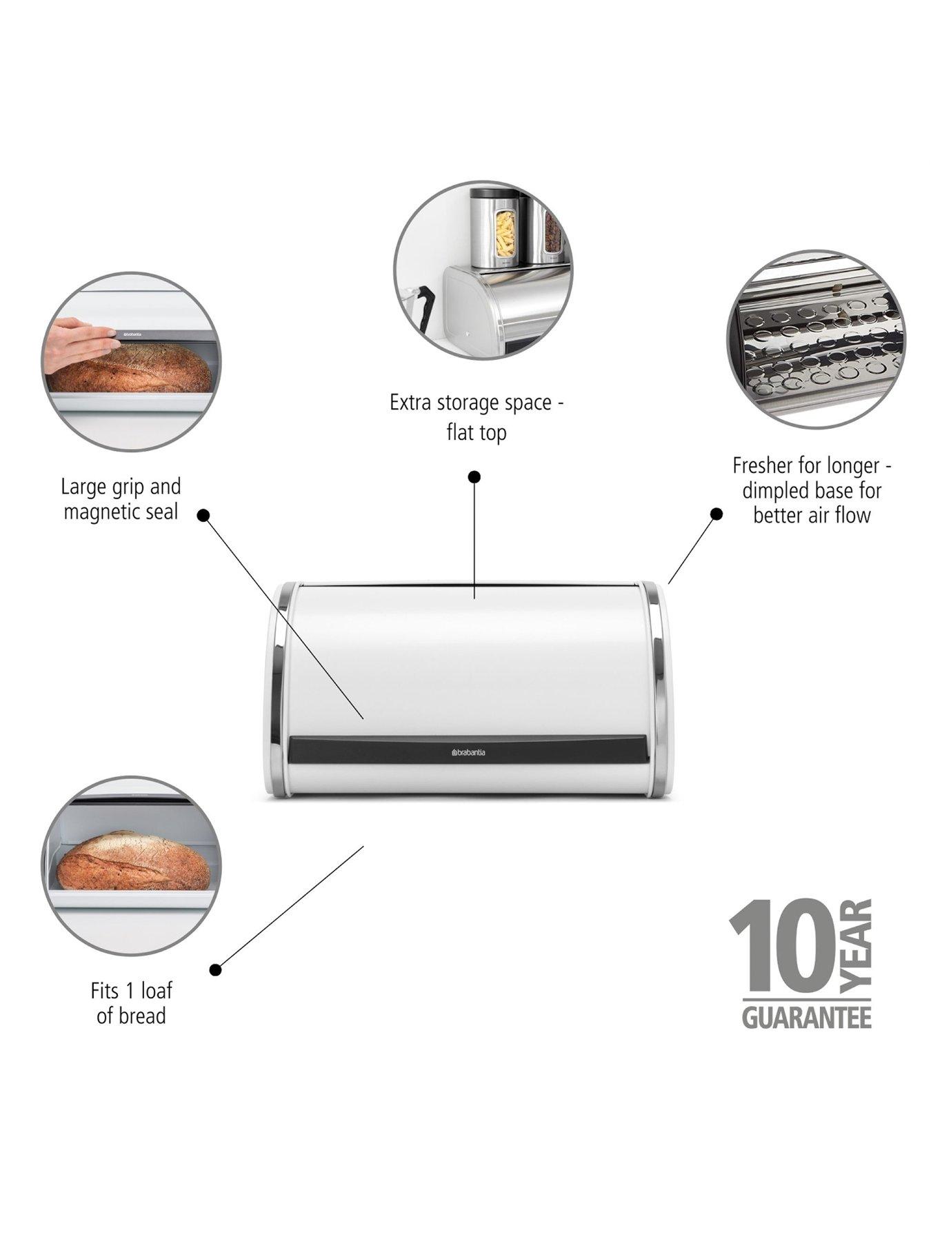 Image 3 of 7 of Brabantia Roll Top Bread Bin, Medium