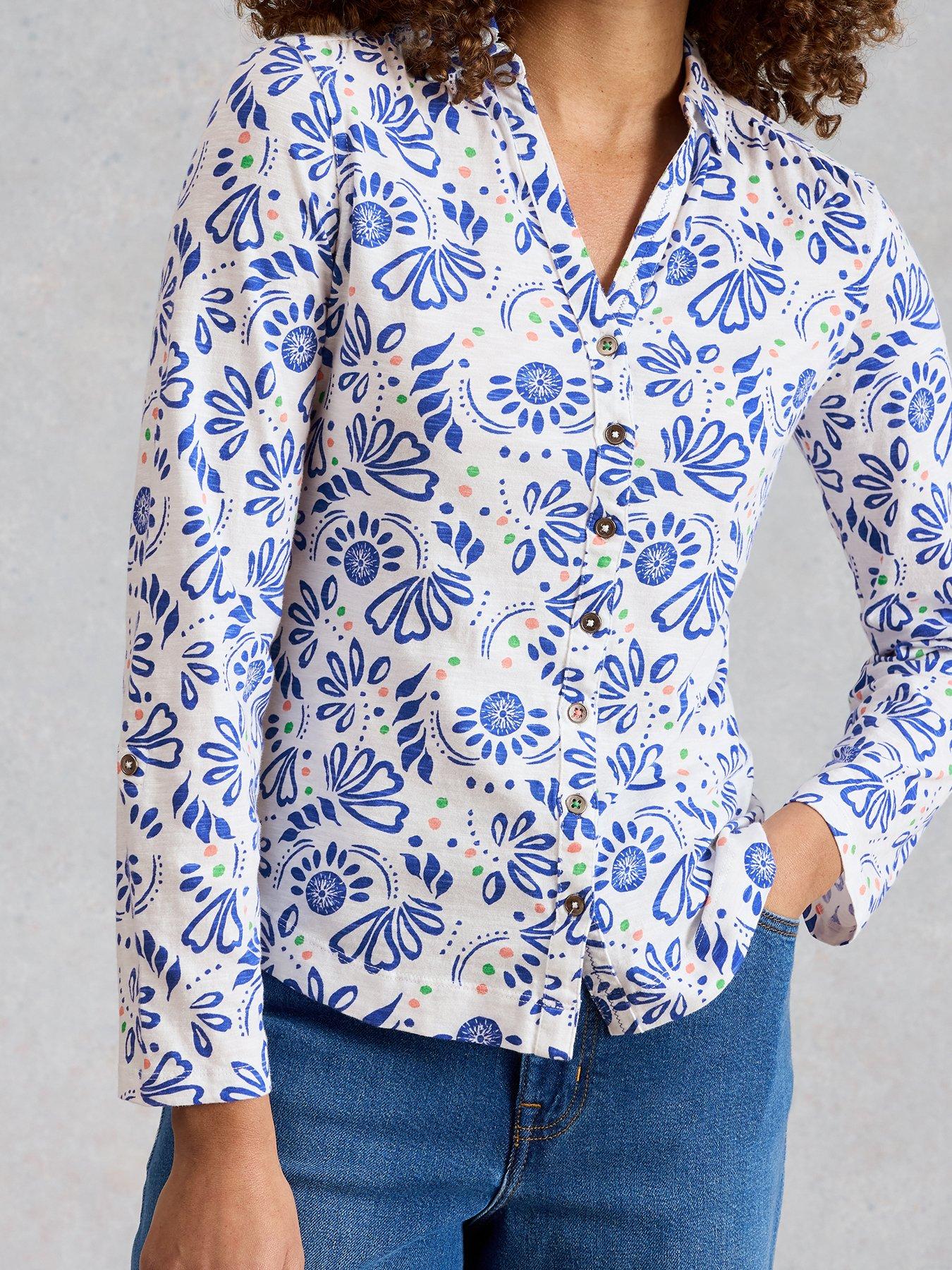 White Stuff Annie Jersey Shirt - White