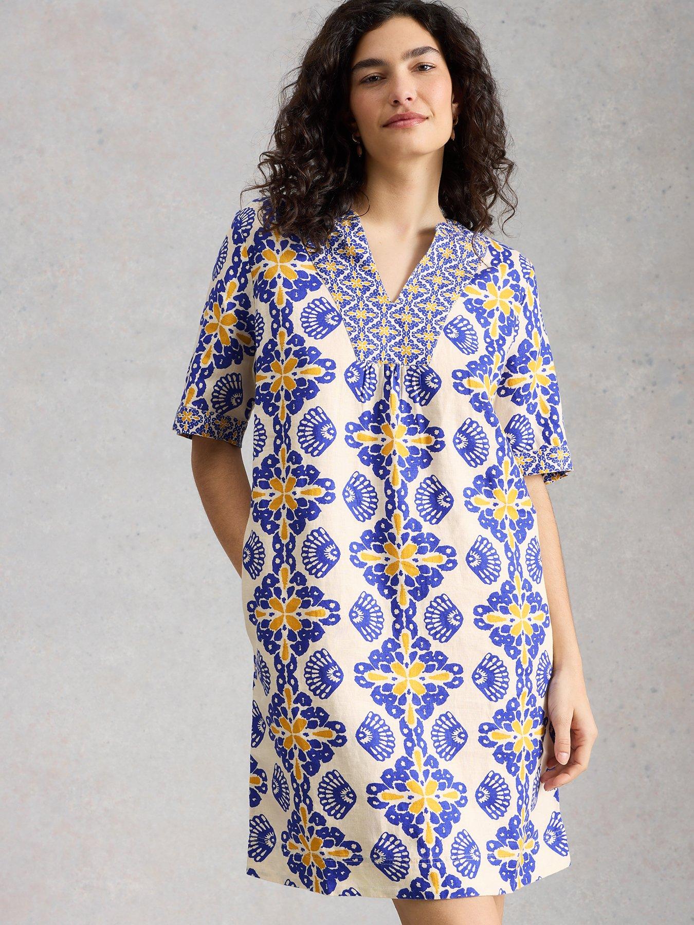 Image 1 of 6 of White Stuff Ash Linen Dress
