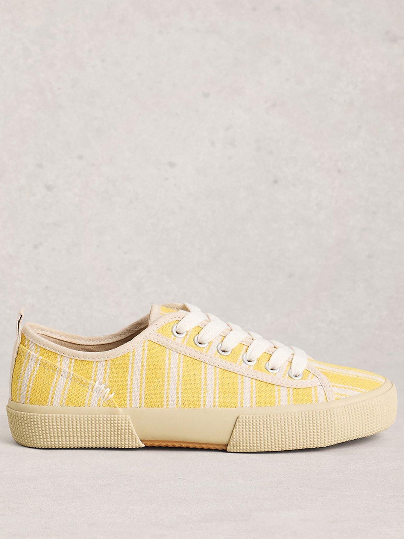 White Stuff Pippa Canvas Lace Up Trainer