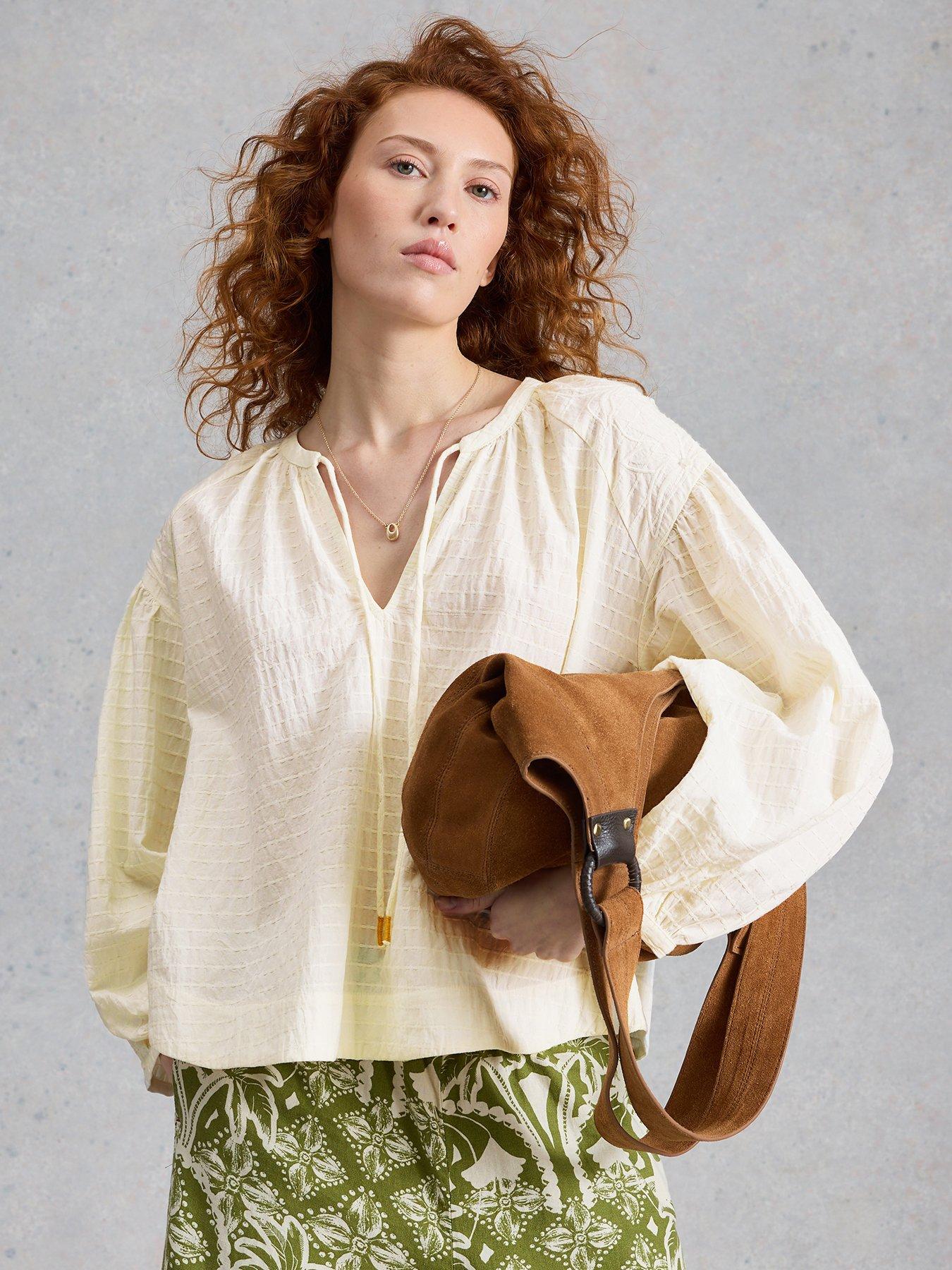 White Stuff Tilly Textured Top - White