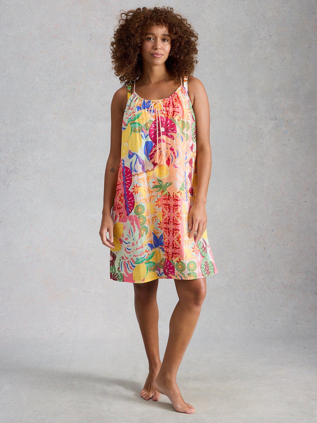 Image 3 of 6 of White Stuff Lilly Beach Dress - Pink