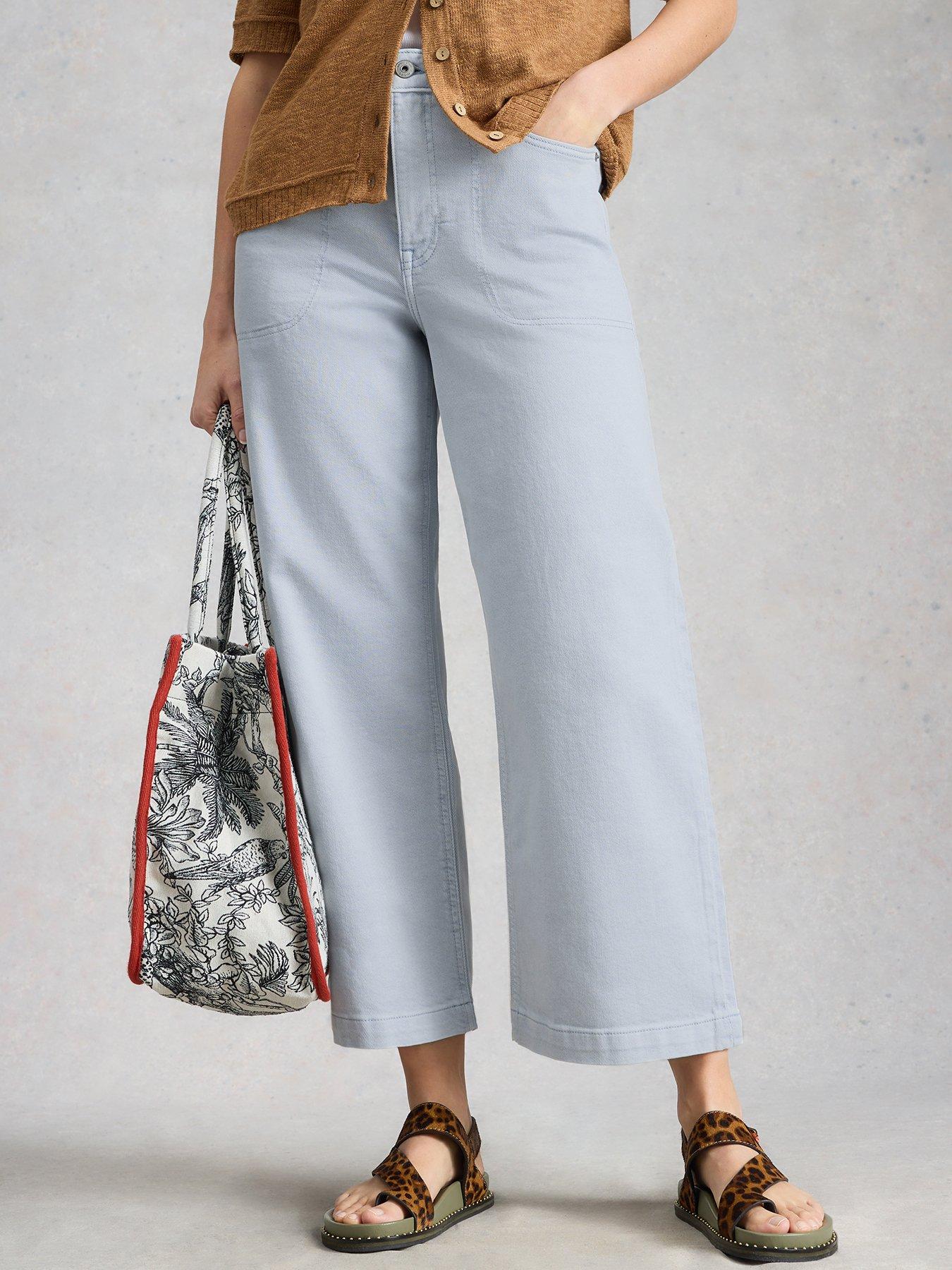 White Stuff Tia Wide Leg Crop Jean
