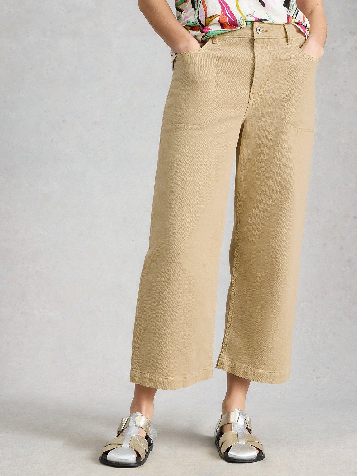 White Stuff Tia Wide Leg Crop Jean