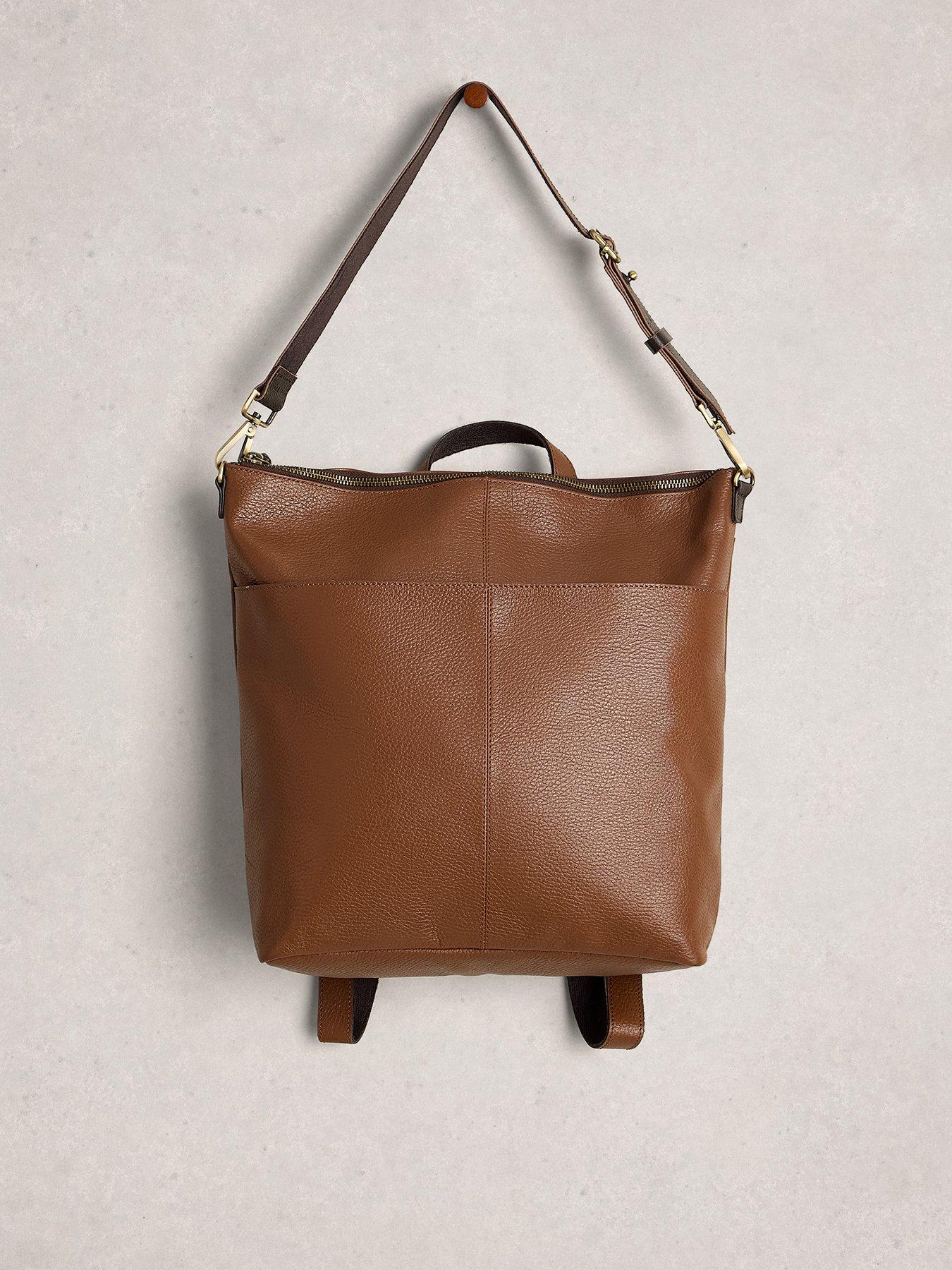 Image 3 of 4 of White Stuff Sophia Leather Backpack - Brown