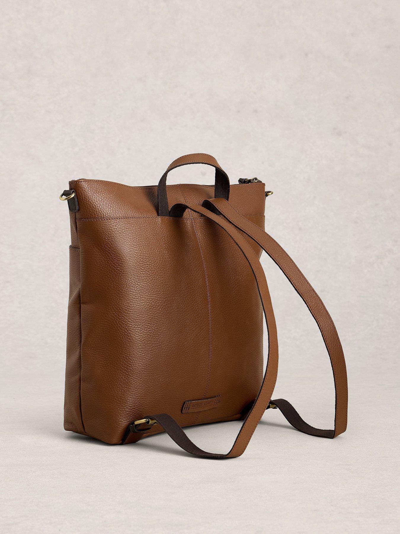 Image 4 of 4 of White Stuff Sophia Leather Backpack - Brown