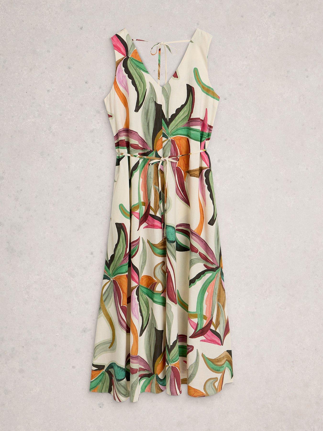 Image 5 of 6 of White Stuff Poppy Linen Blend Maxi Dress