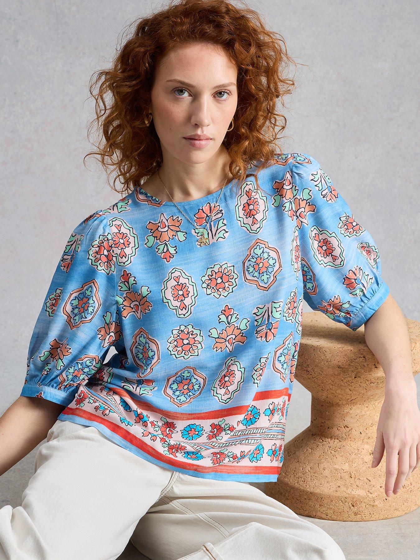 White Stuff Alexa Shell Top - Blue