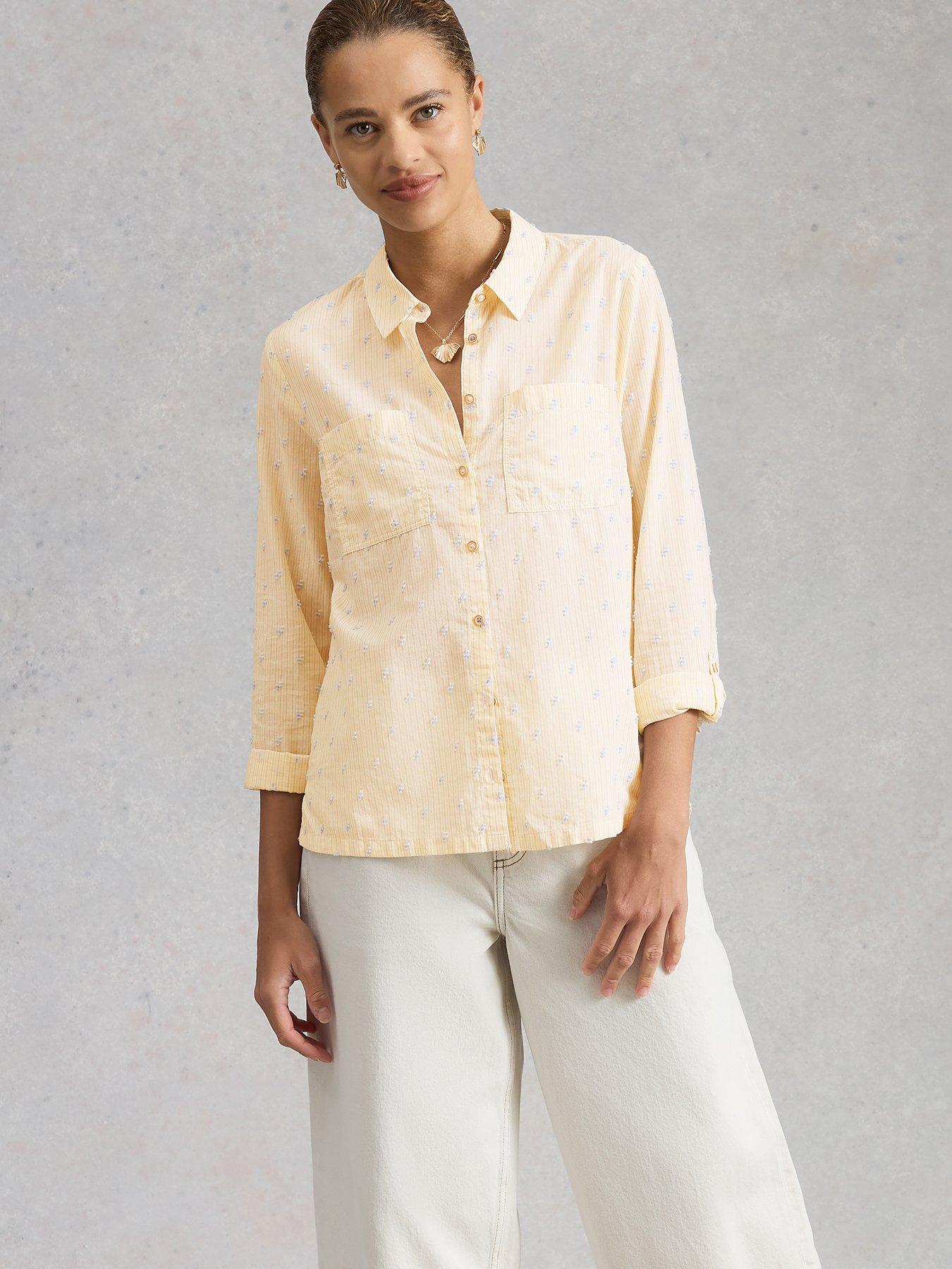 White Stuff Sophie Cotton Shirt - Yellow
