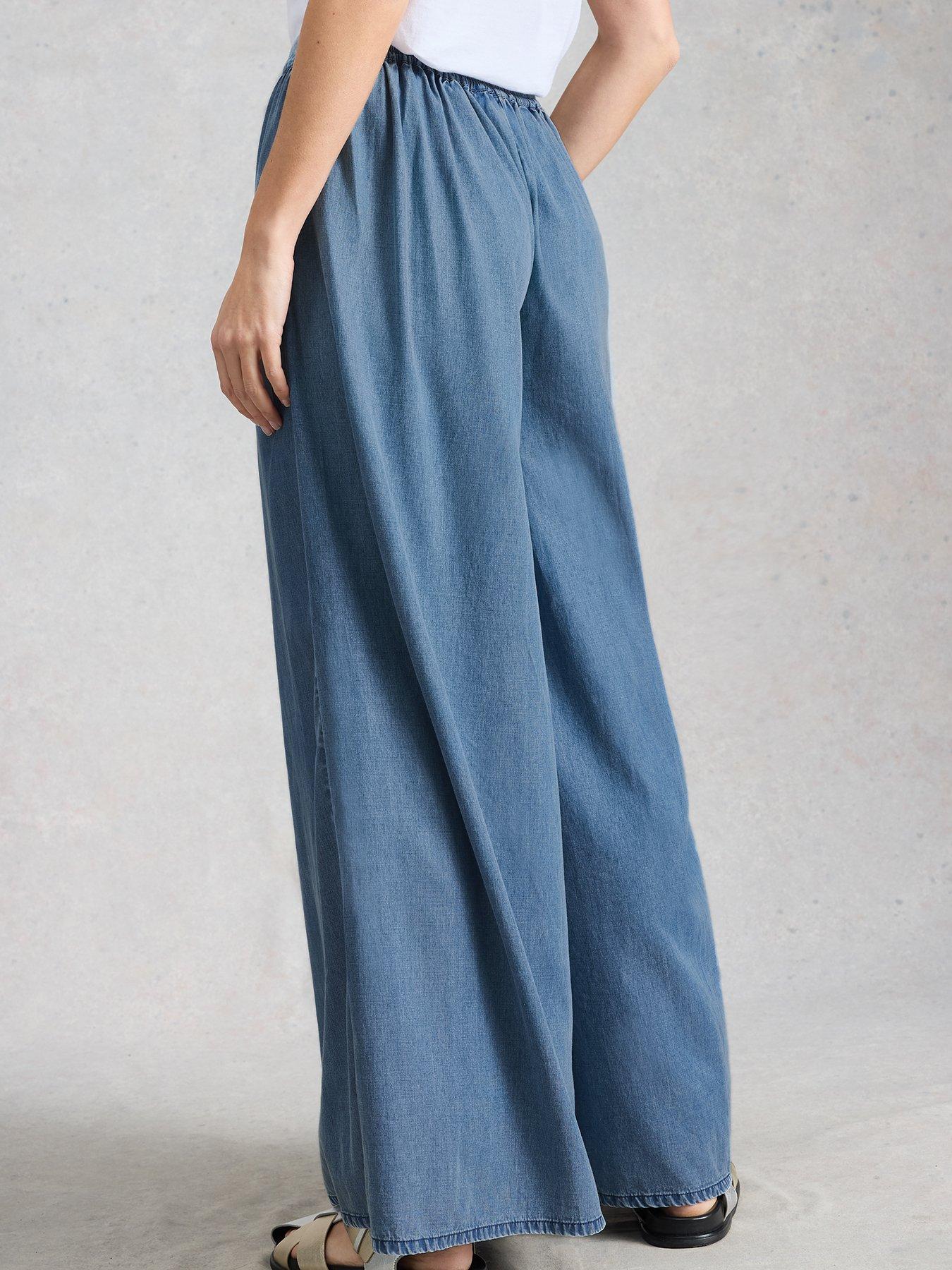 Image 2 of 6 of White Stuff Poppy Palazzo Trouser - Blue