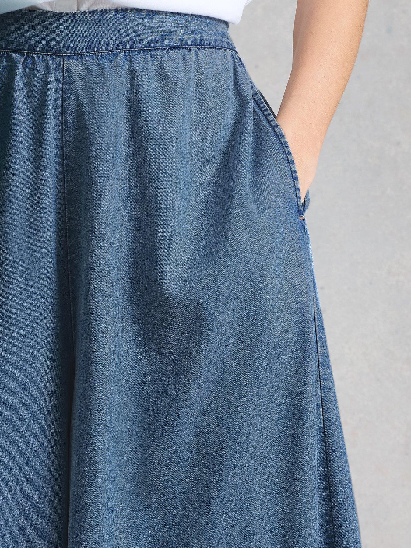 Image 4 of 6 of White Stuff Poppy Palazzo Trouser - Blue