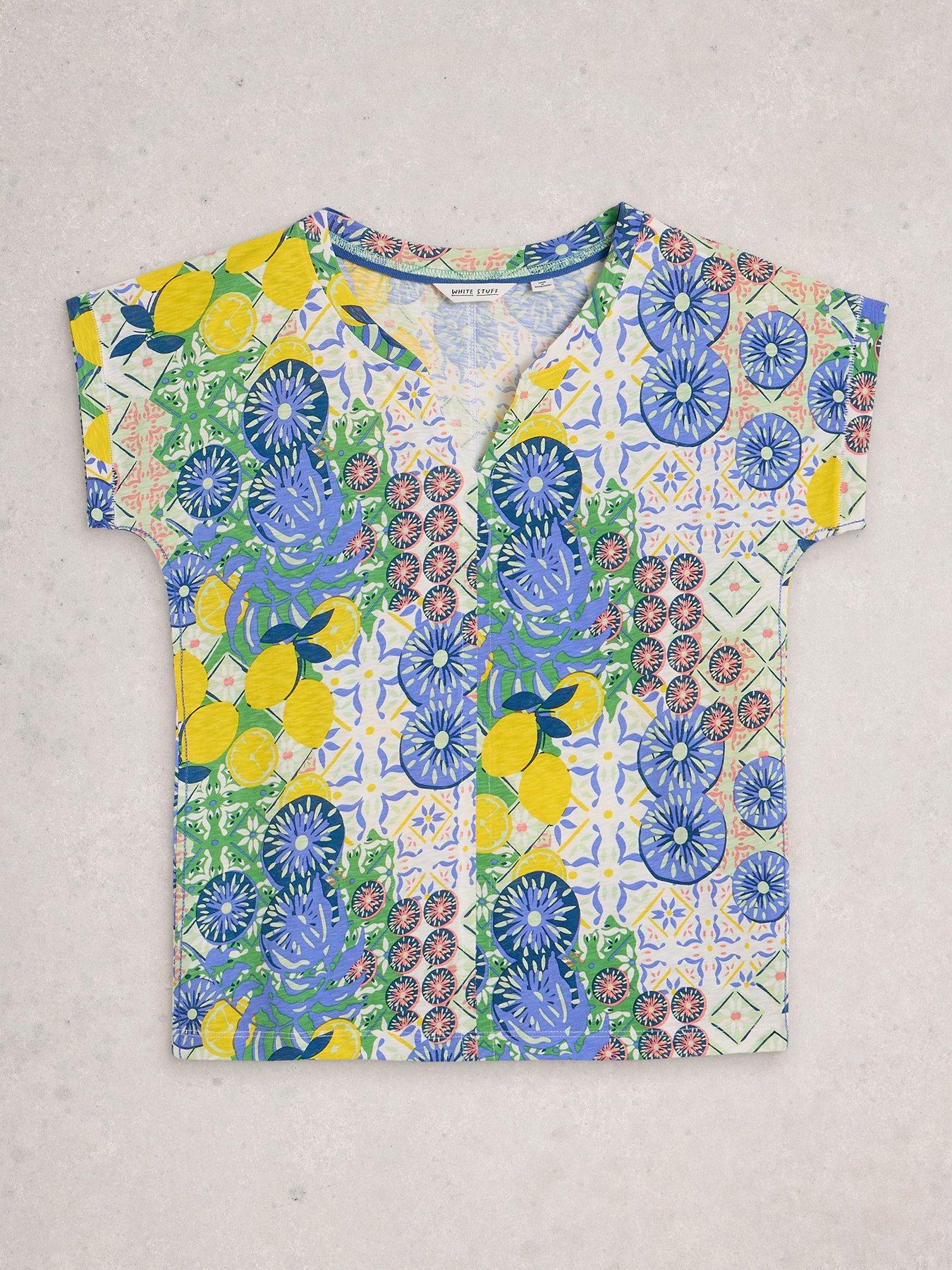 Image 5 of 6 of White Stuff Nelly Notch Neck Tee