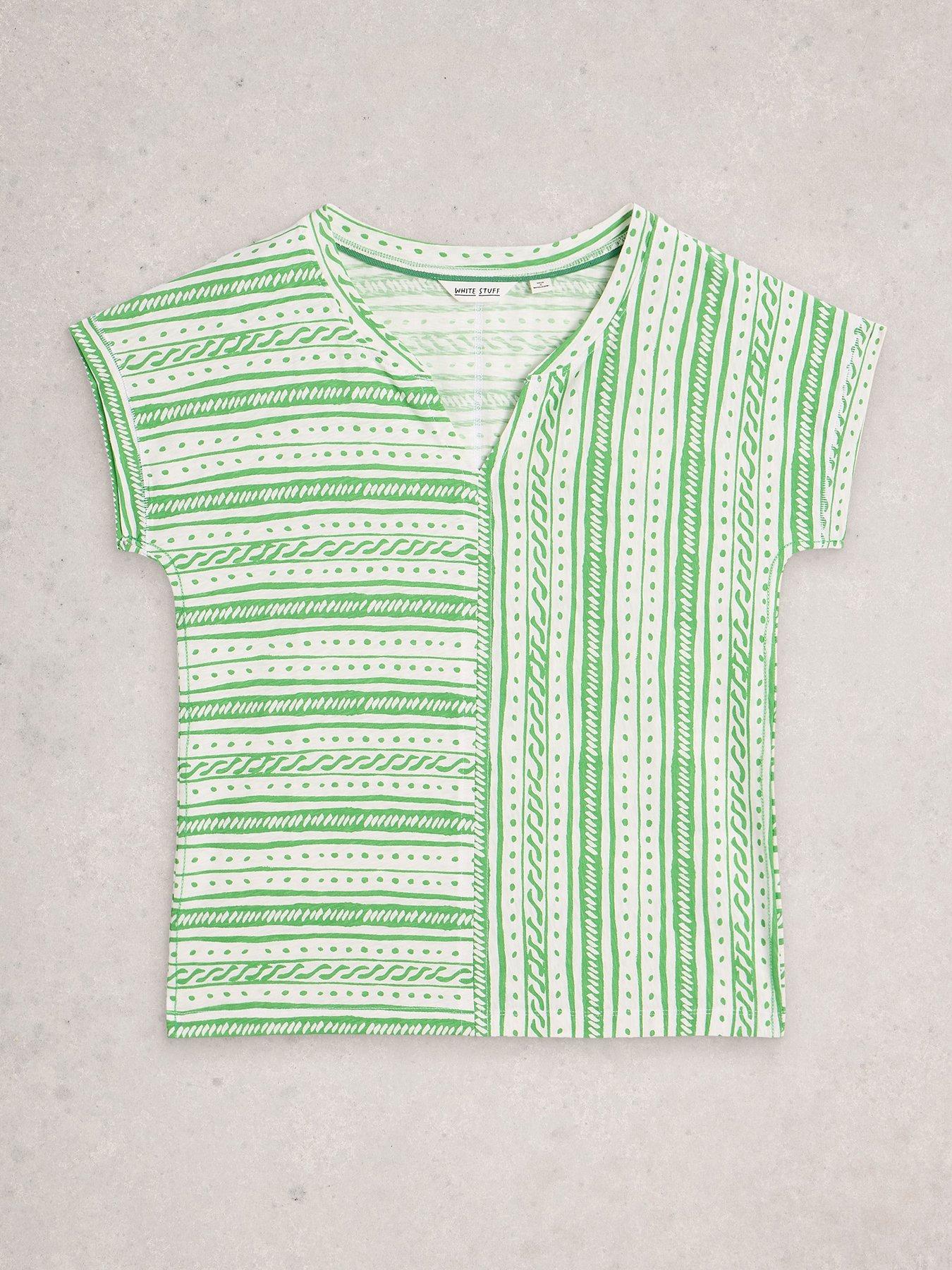 Image 5 of 6 of White Stuff Nelly Notch Stripe Tee