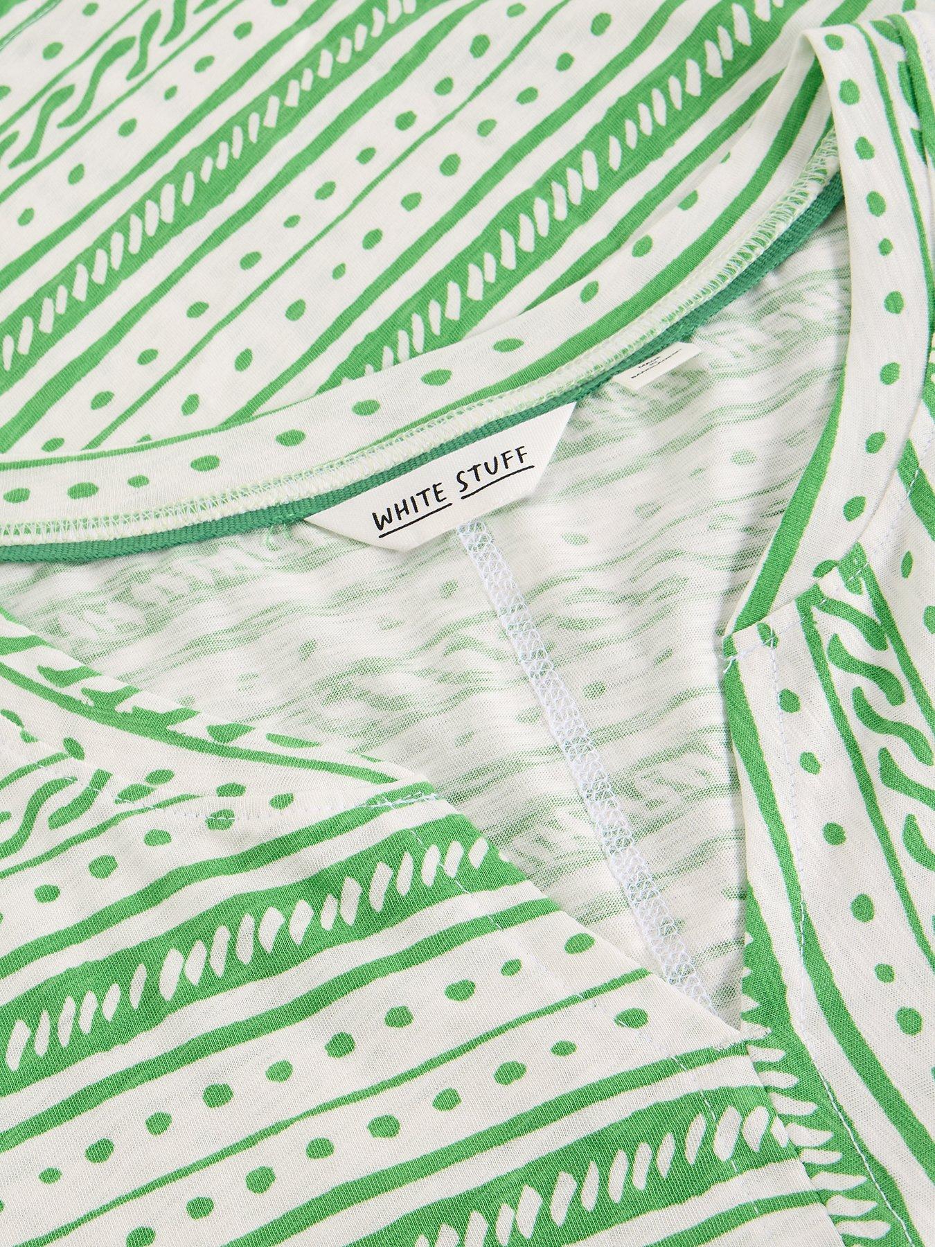 Image 6 of 6 of White Stuff Nelly Notch Stripe Tee