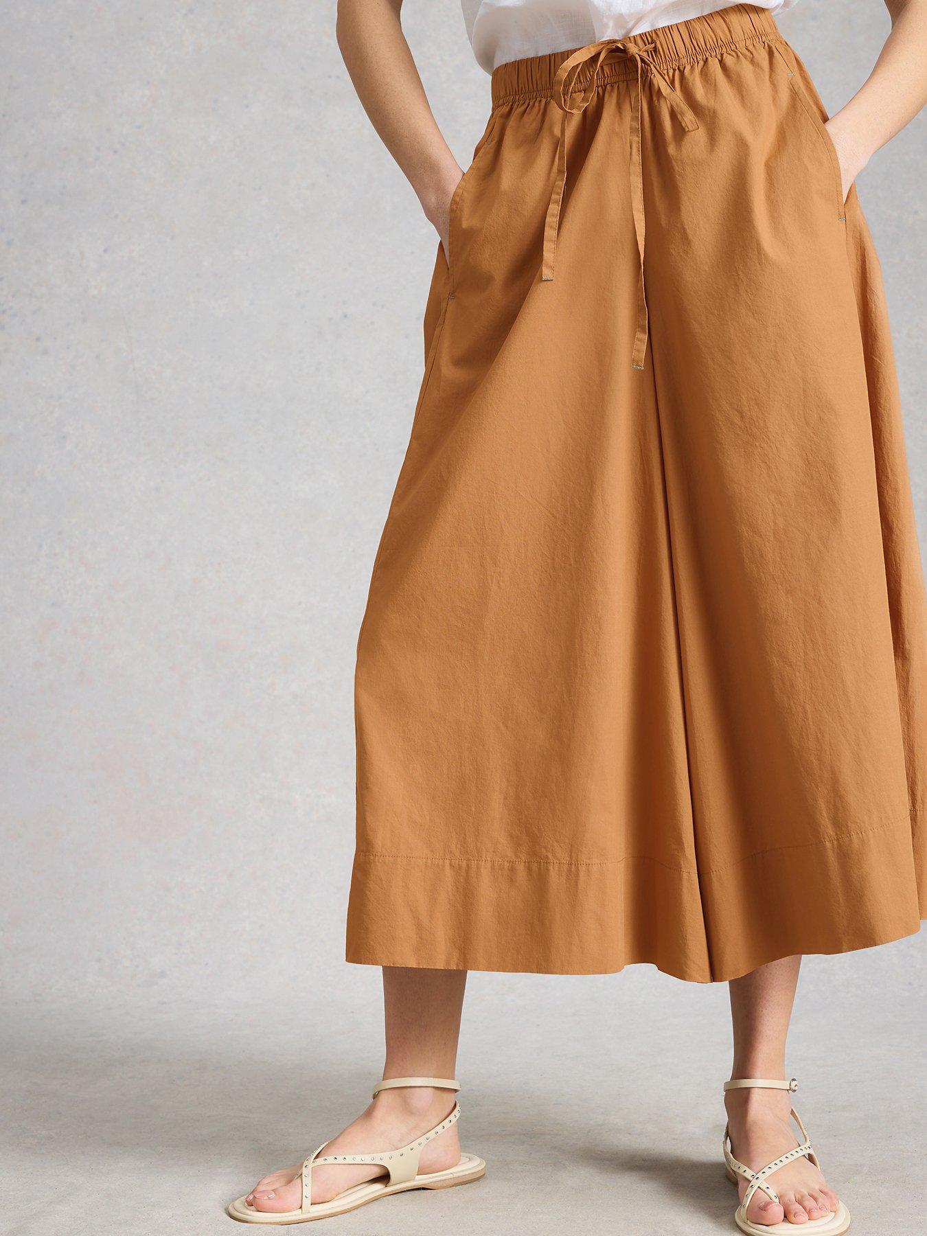 White Stuff Lauryn Poplin Wide Leg Crop