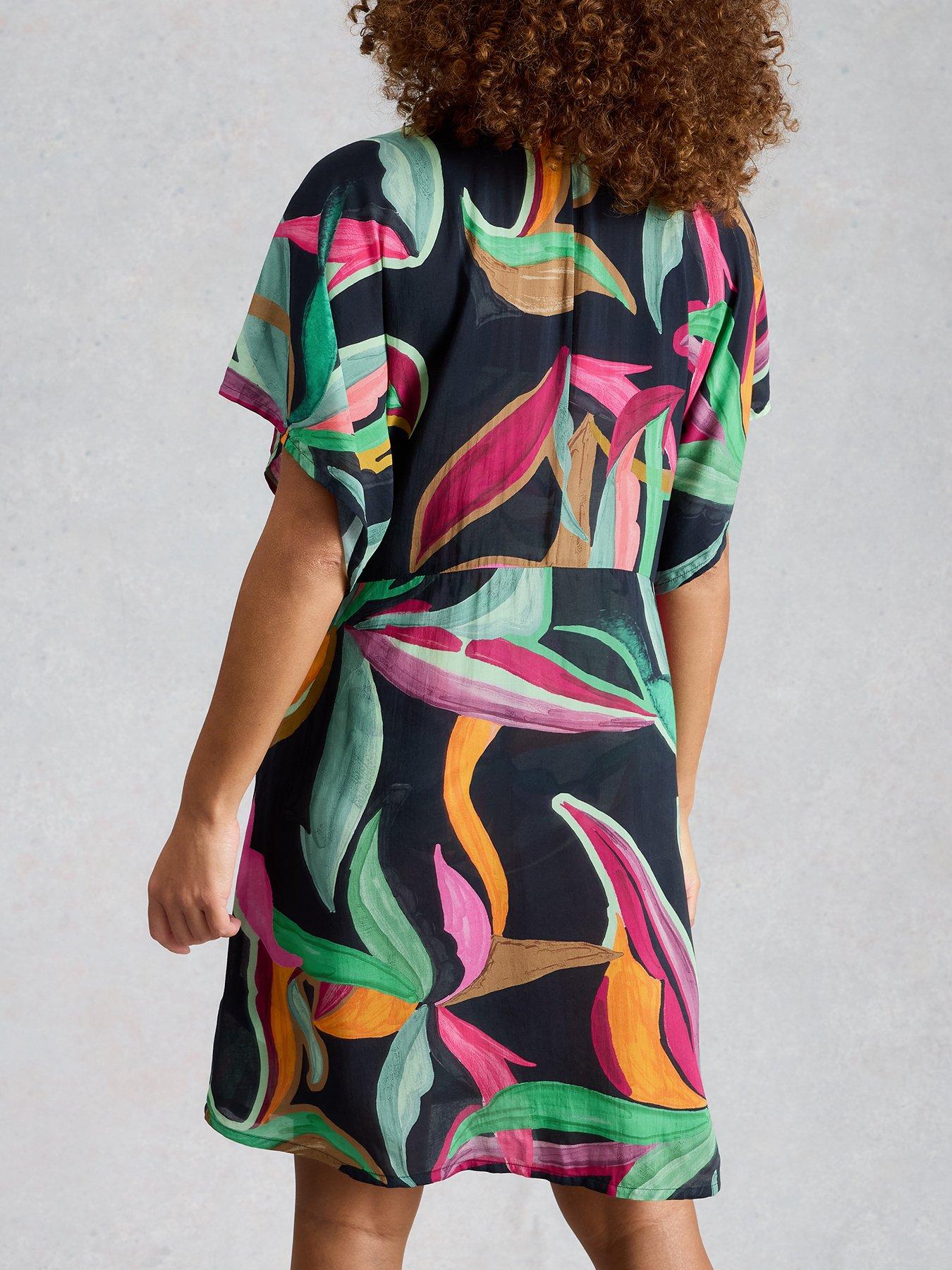 Image 2 of 6 of White Stuff Mini Cleo Cover Up Kimono - Black