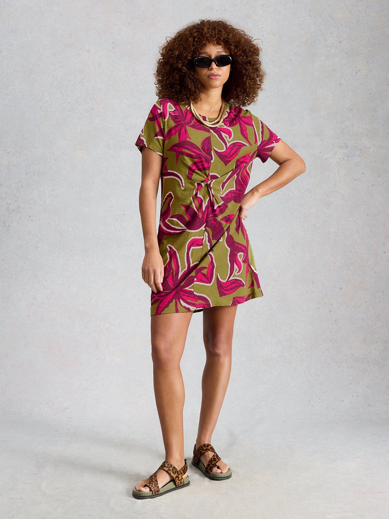 Image 3 of 6 of White Stuff Milly T-Shirt Dress - Green