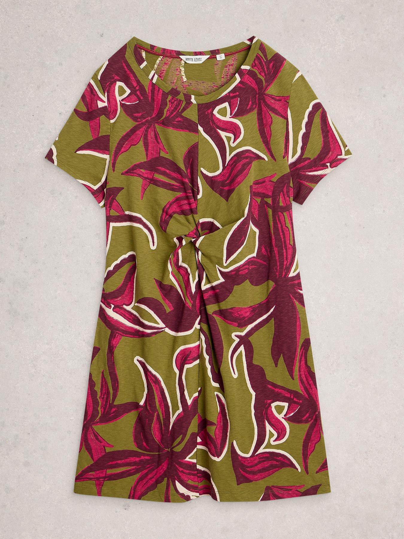 Image 5 of 6 of White Stuff Milly T-Shirt Dress - Green