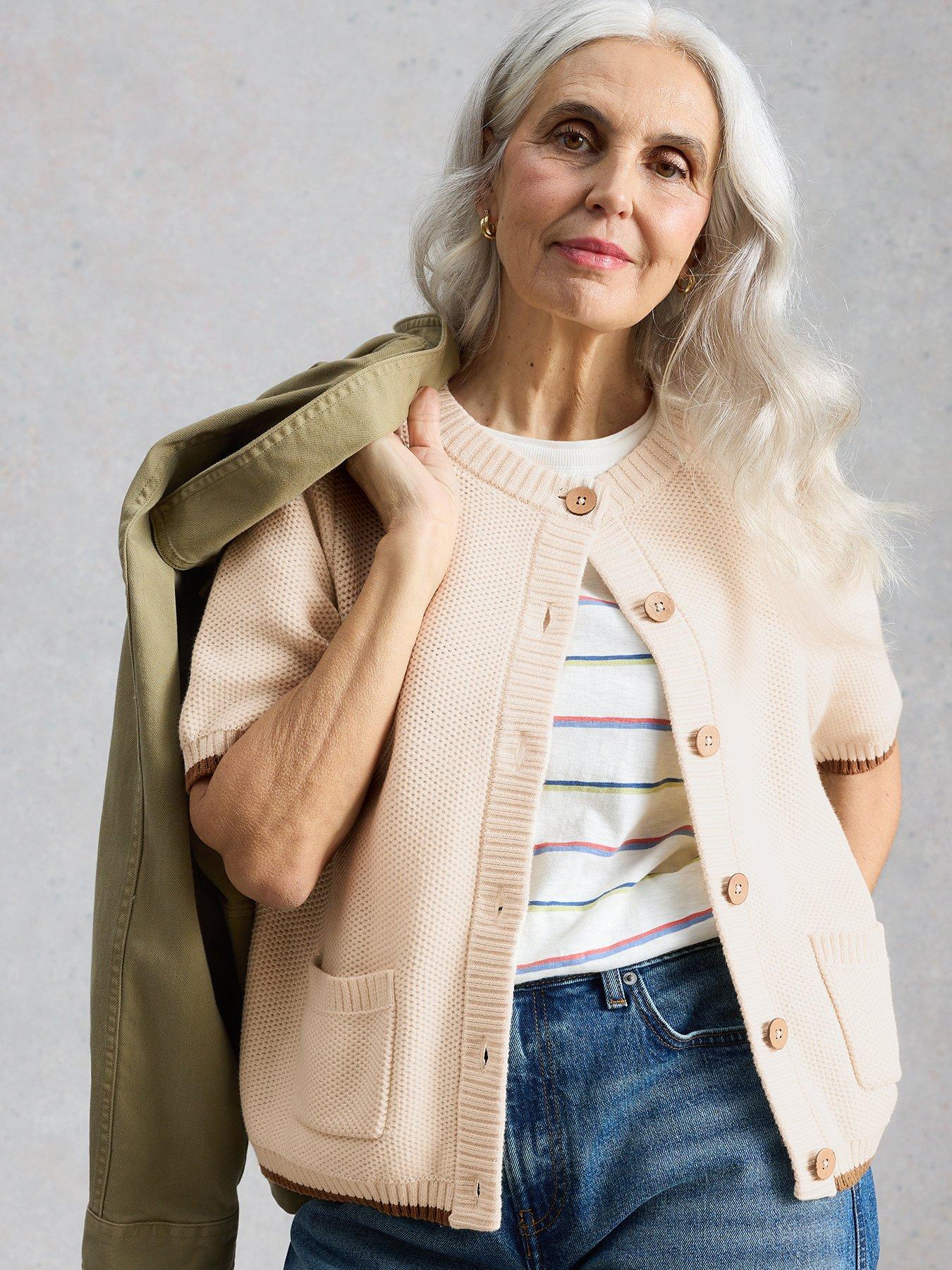 White Stuff Isabella Short Sleeve Cardi - Ivory | Very