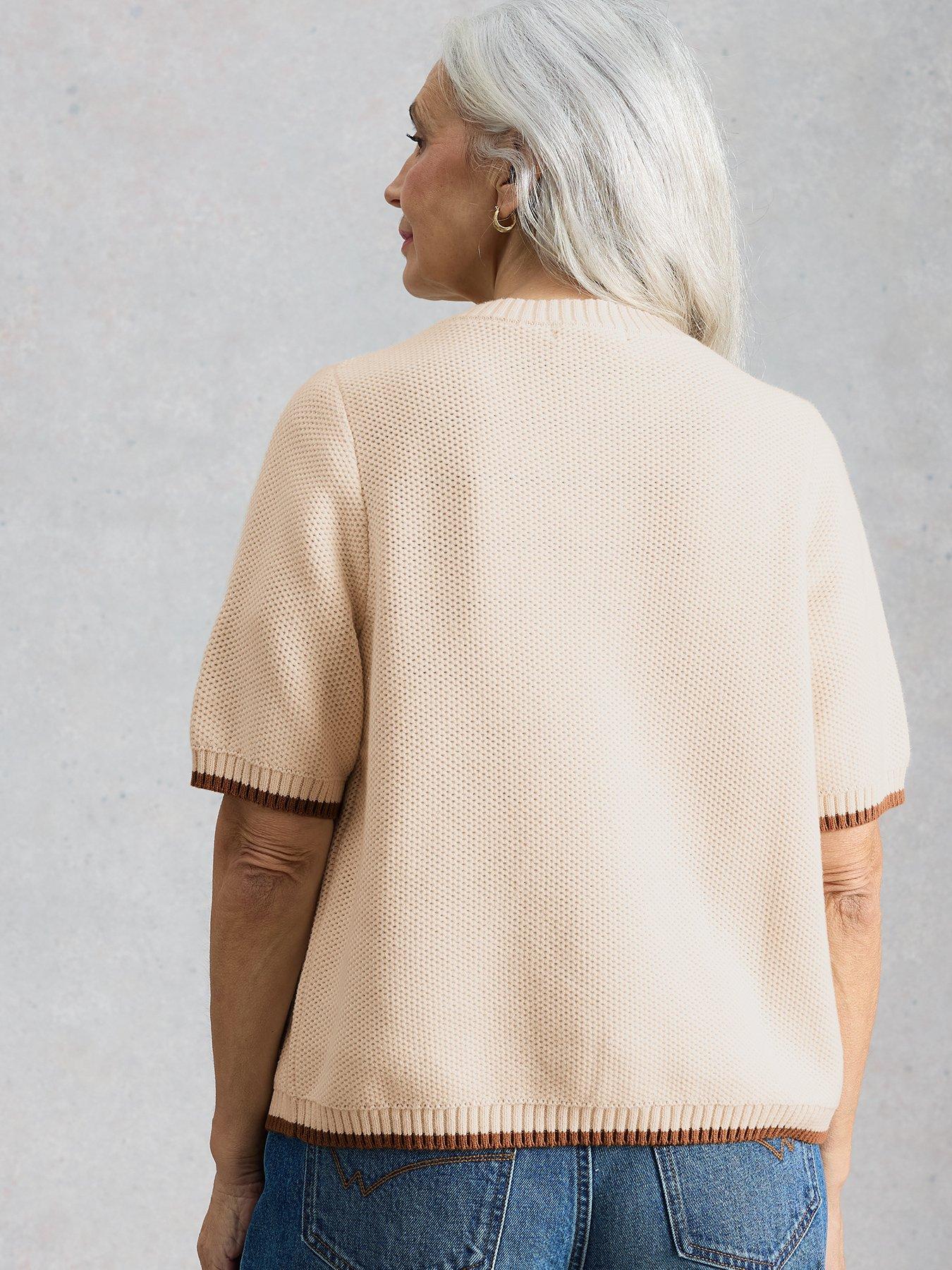 White Stuff Isabella Short Sleeve Cardi - Ivory | Very