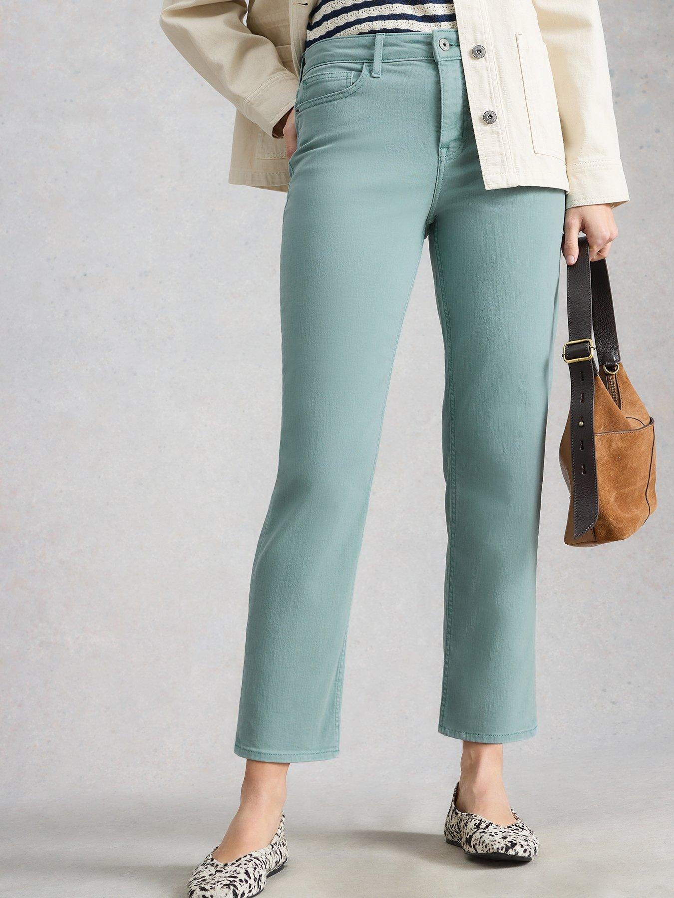 Image 1 of 6 of White Stuff Blake Straight Crop Jean