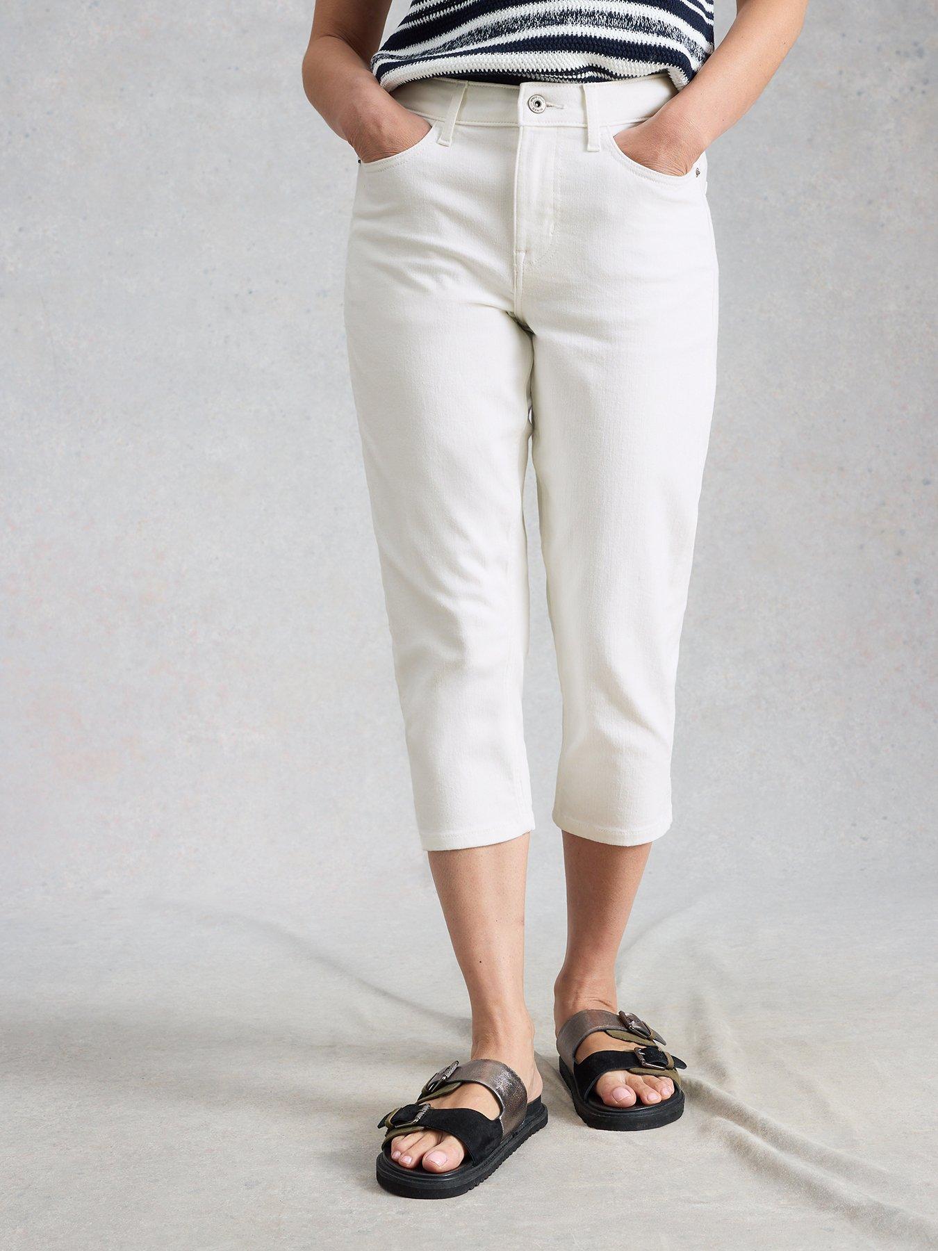 White Stuff Blake Capri Jean - White