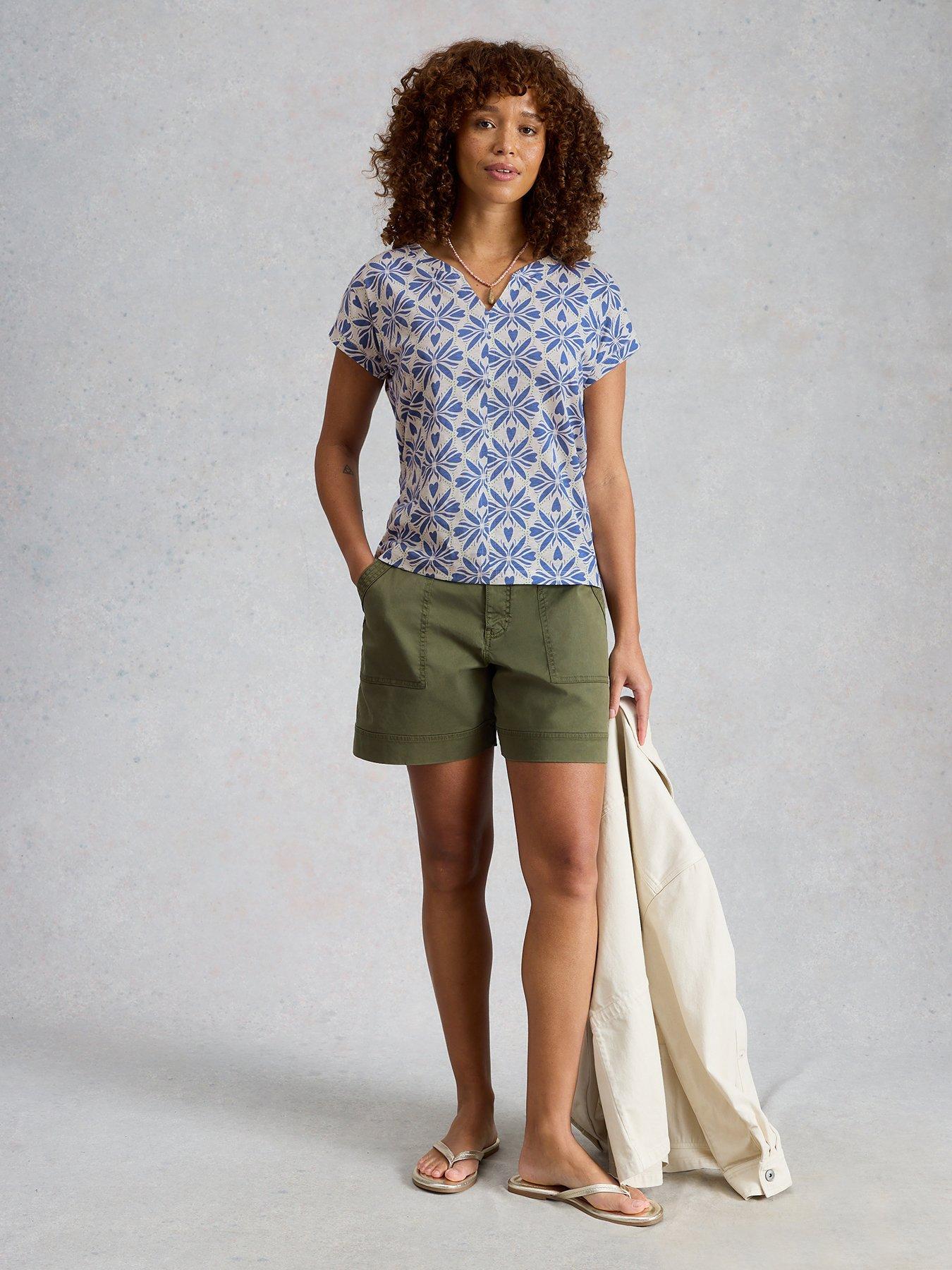 Image 3 of 6 of White Stuff Nelly Notch Neck Tee