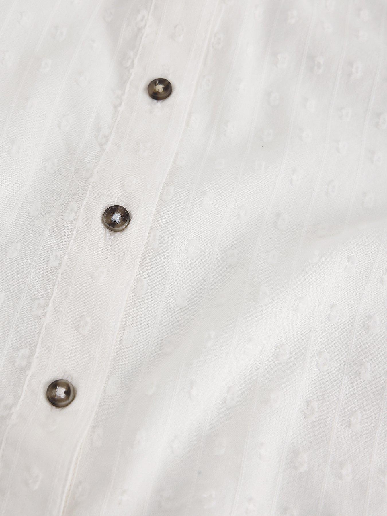 Image 6 of 6 of White Stuff Orla Button Through Shirt - White