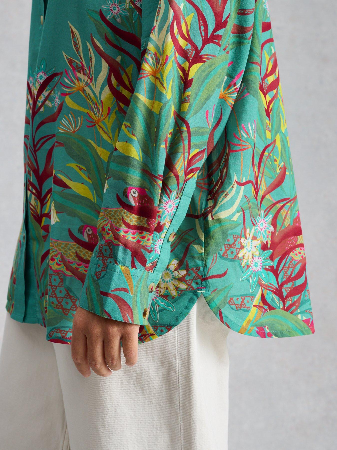 Image 4 of 6 of White Stuff Lydia Shirt - Blue