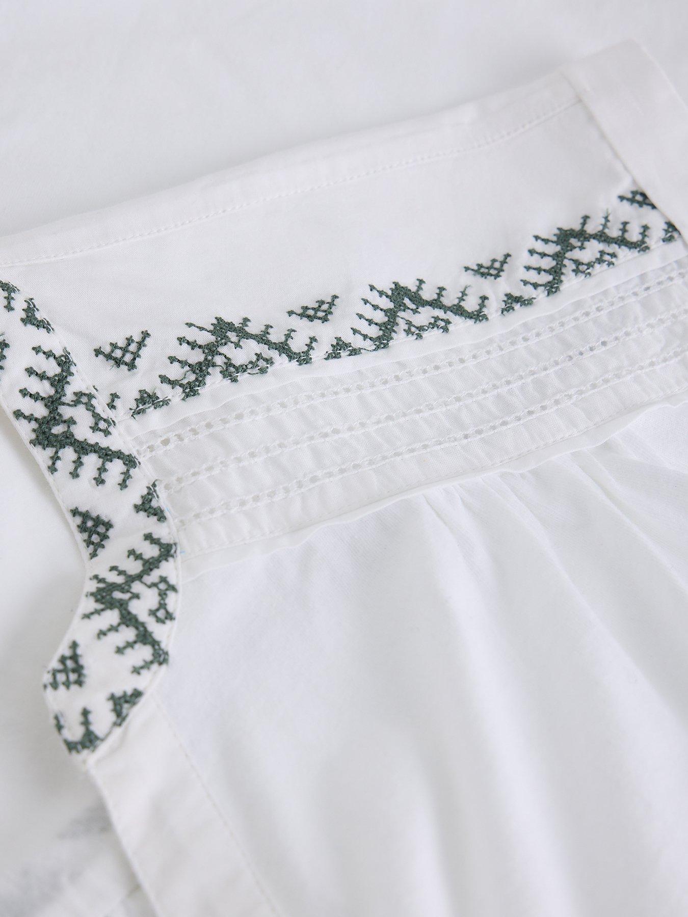 Image 6 of 6 of White Stuff Billie Emb Button Shirt