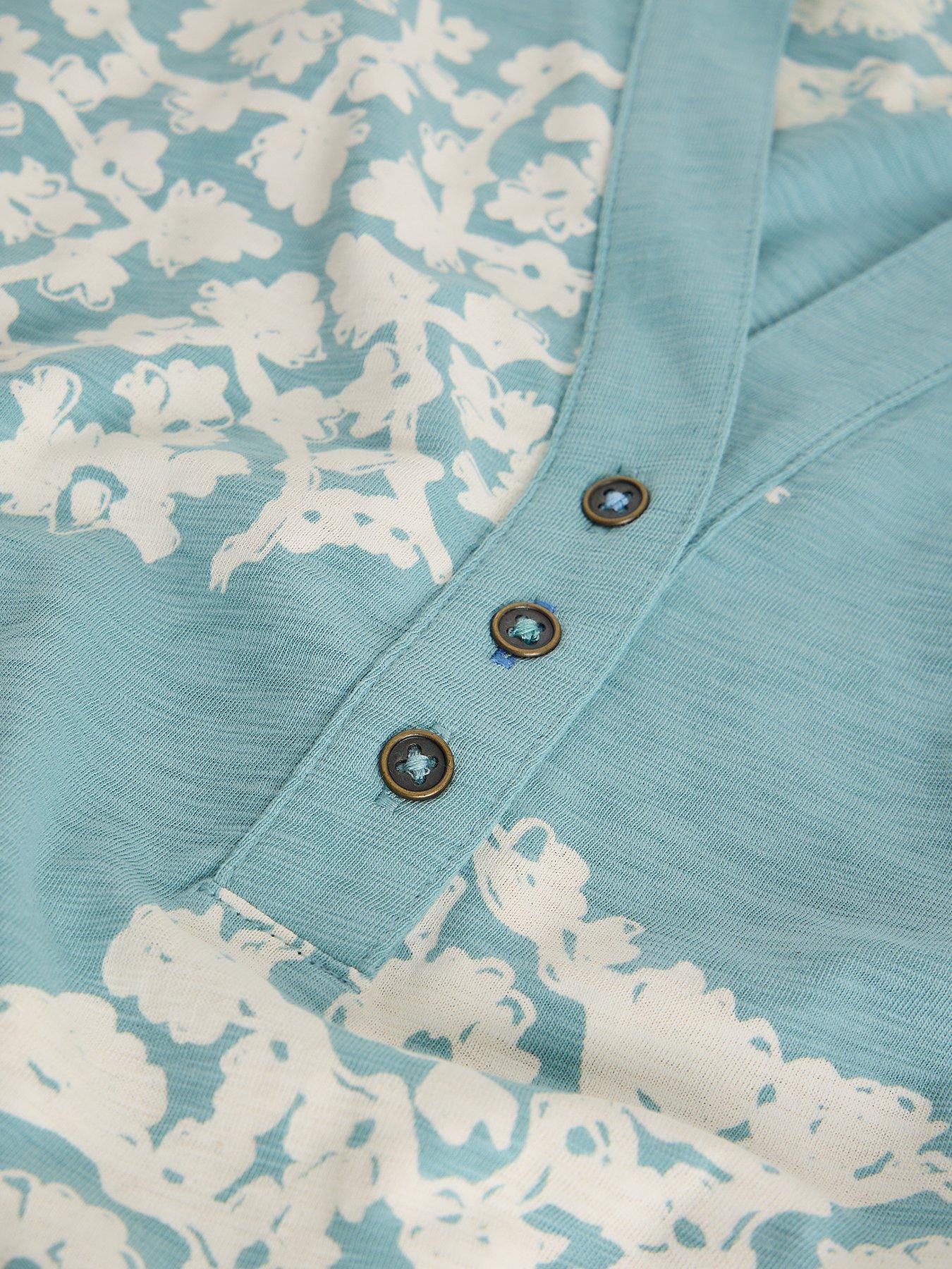 Image 6 of 6 of White Stuff Nora Notch Vest Top - Blue