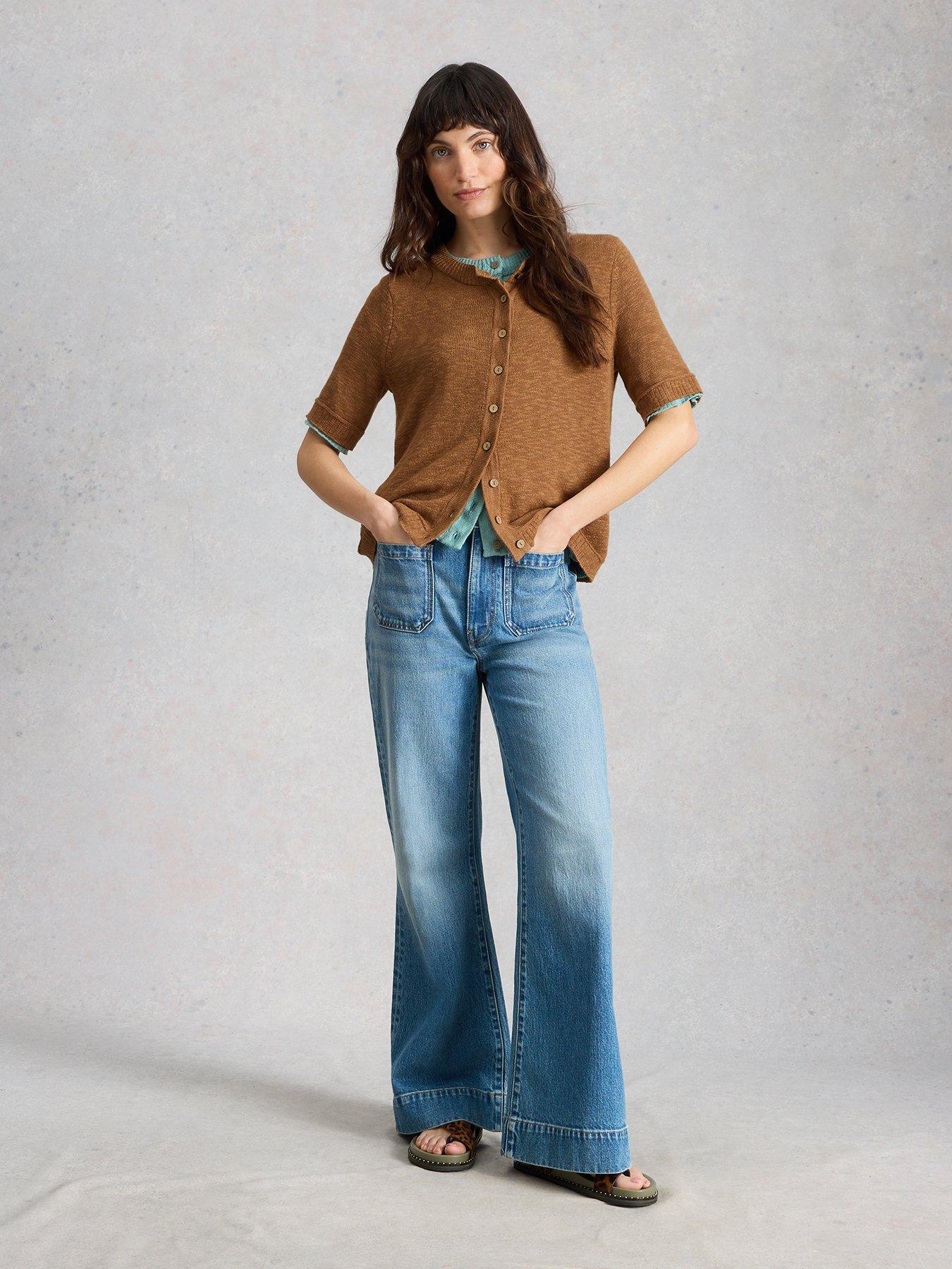 Image 3 of 6 of White Stuff Betsy Cardi - Brown