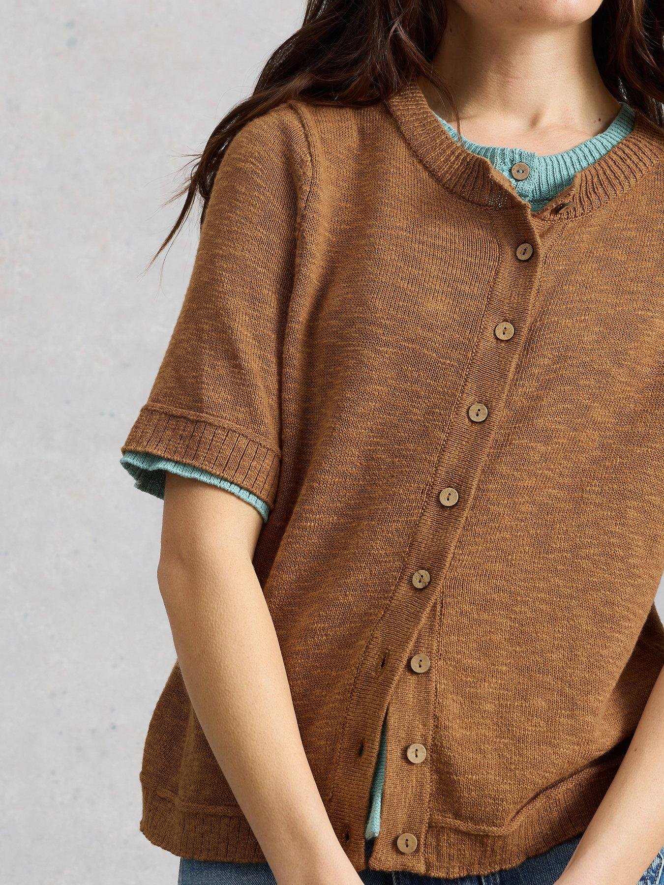 Image 4 of 6 of White Stuff Betsy Cardi - Brown