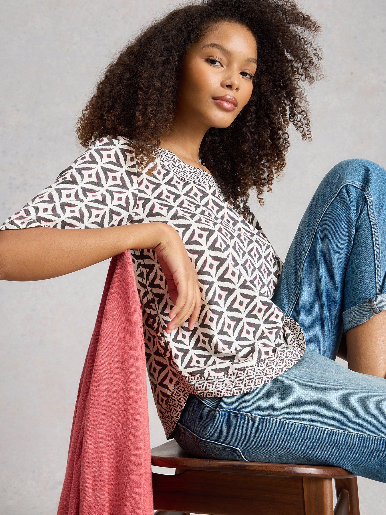 Image 4 of 6 of White Stuff Weaver Jersey Tee