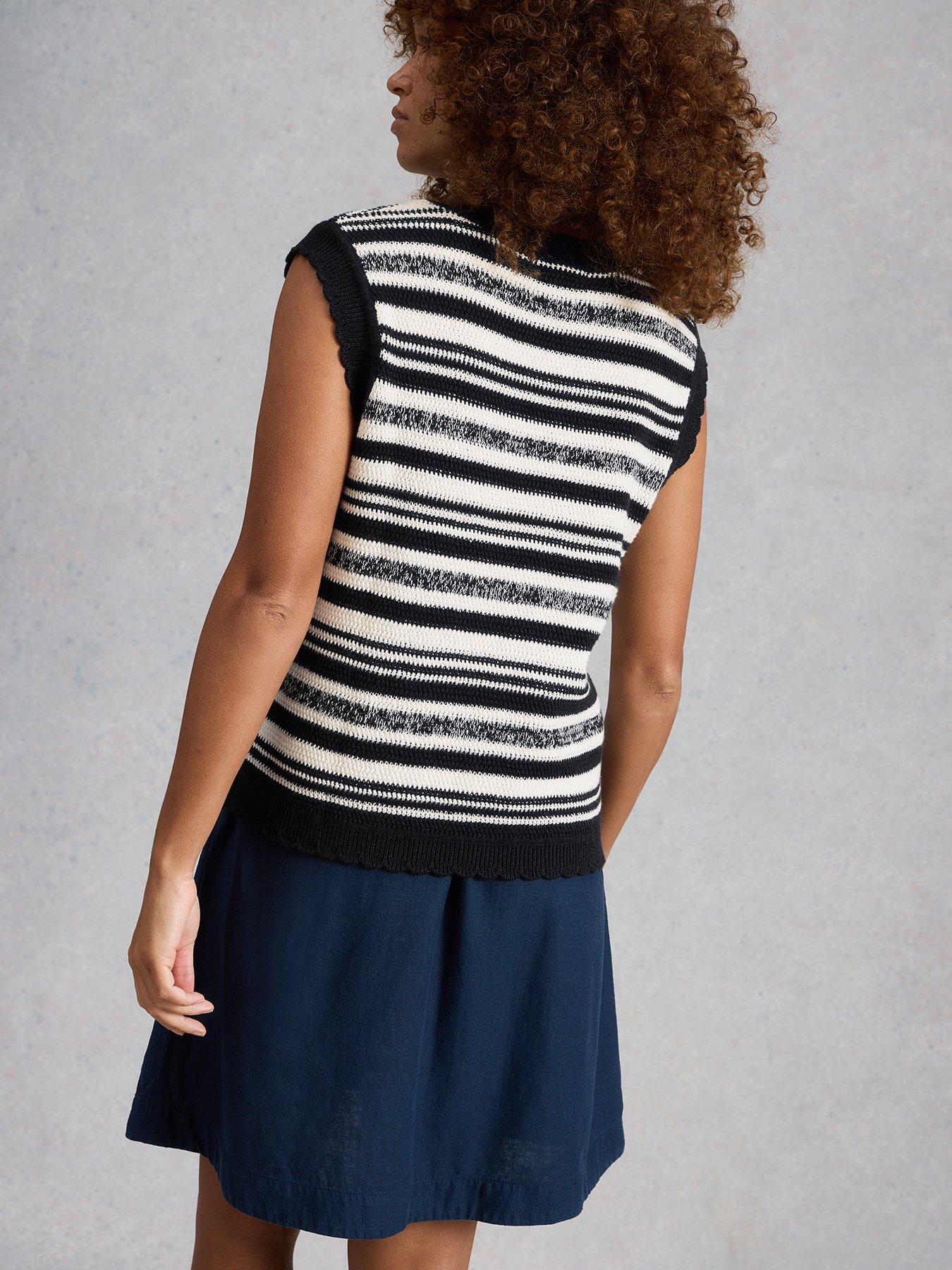 Image 2 of 6 of White Stuff Sammie Stitch Tank - Blue