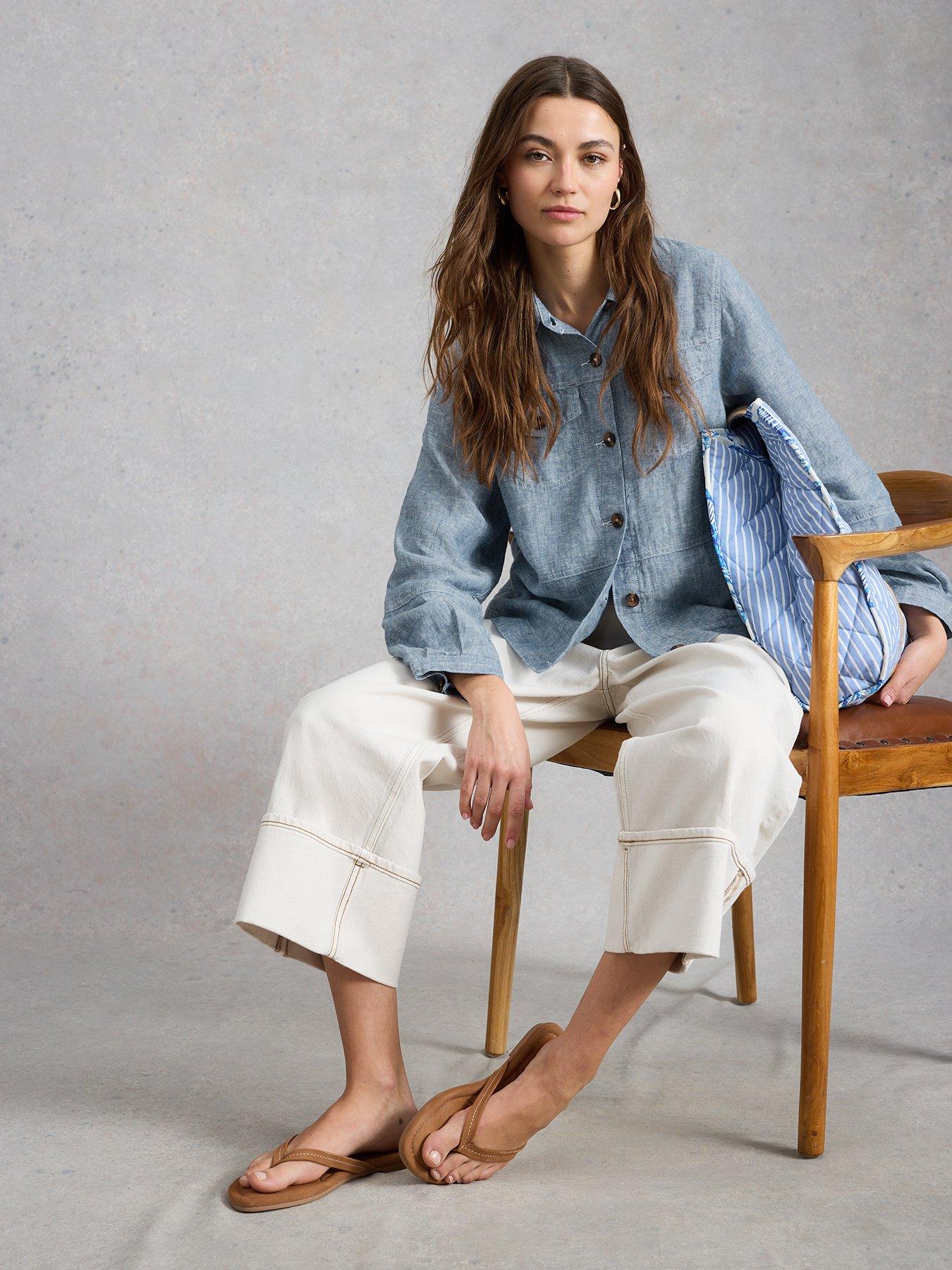 Image 4 of 6 of White Stuff Camille Linen Jacket