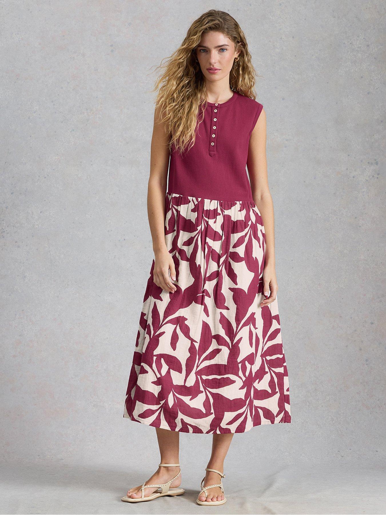 White Stuff Shay Jersey Mix Dress