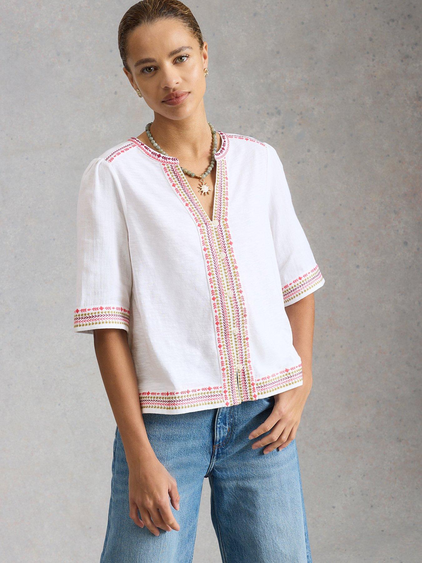 White Stuff Lizzie Embroidered Top