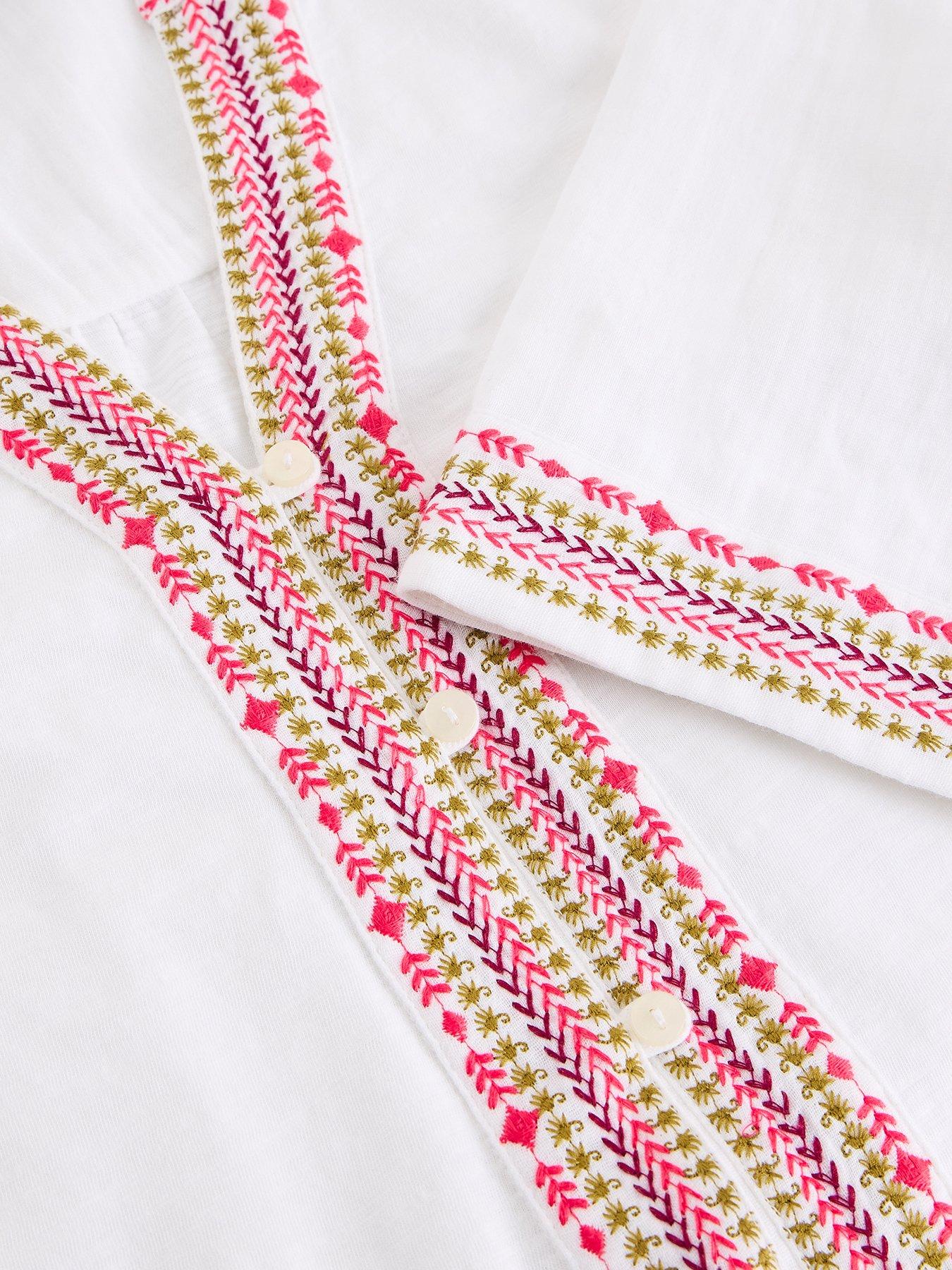 Image 6 of 6 of White Stuff Lizzie Embroidered Top