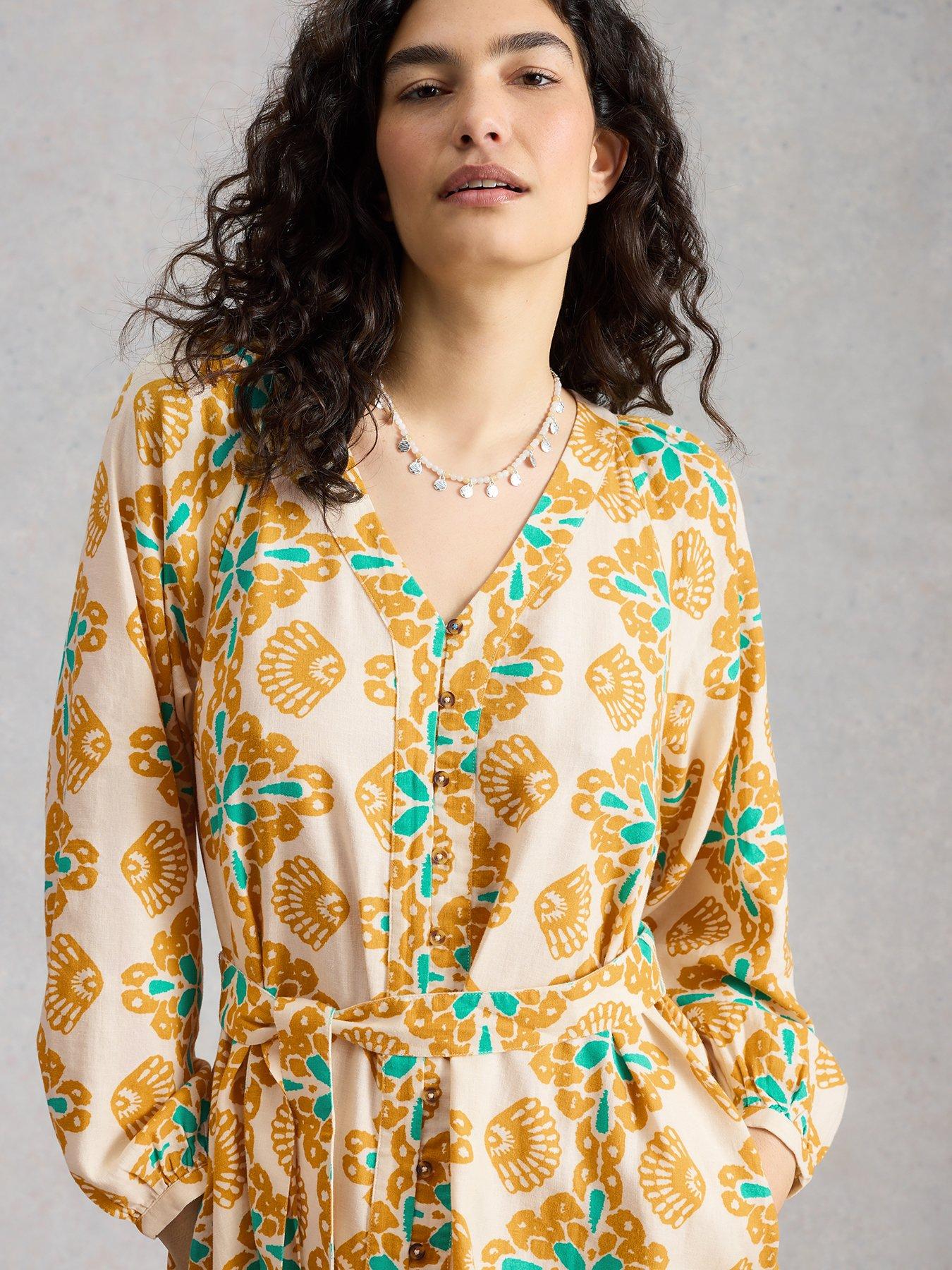 Image 4 of 6 of White Stuff Petra Linen Blend Dress