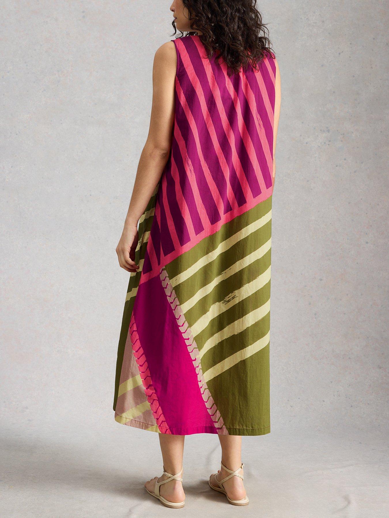 Image 2 of 6 of White Stuff Aggie Maxi Dress - Pink