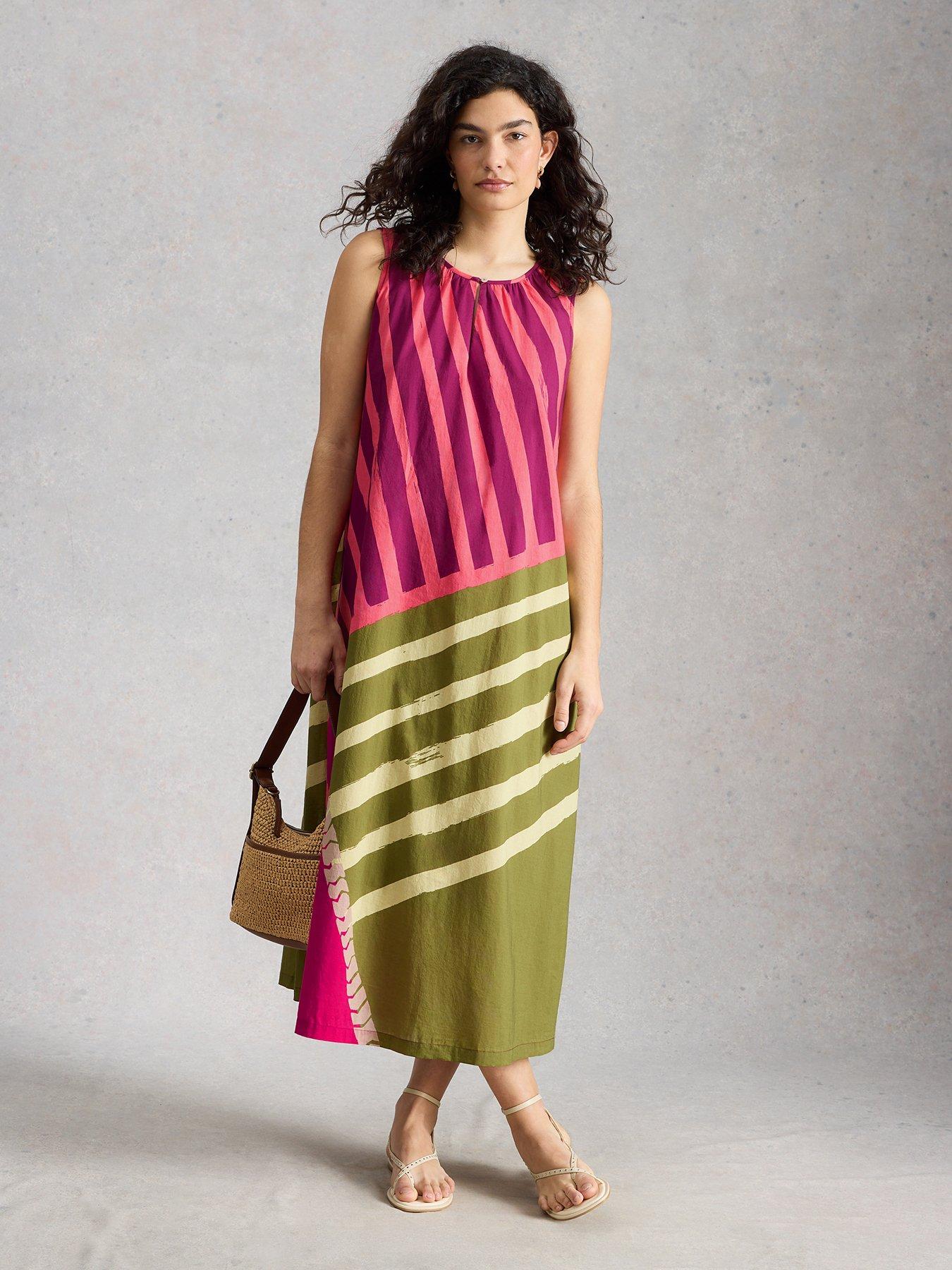 Image 3 of 6 of White Stuff Aggie Maxi Dress - Pink